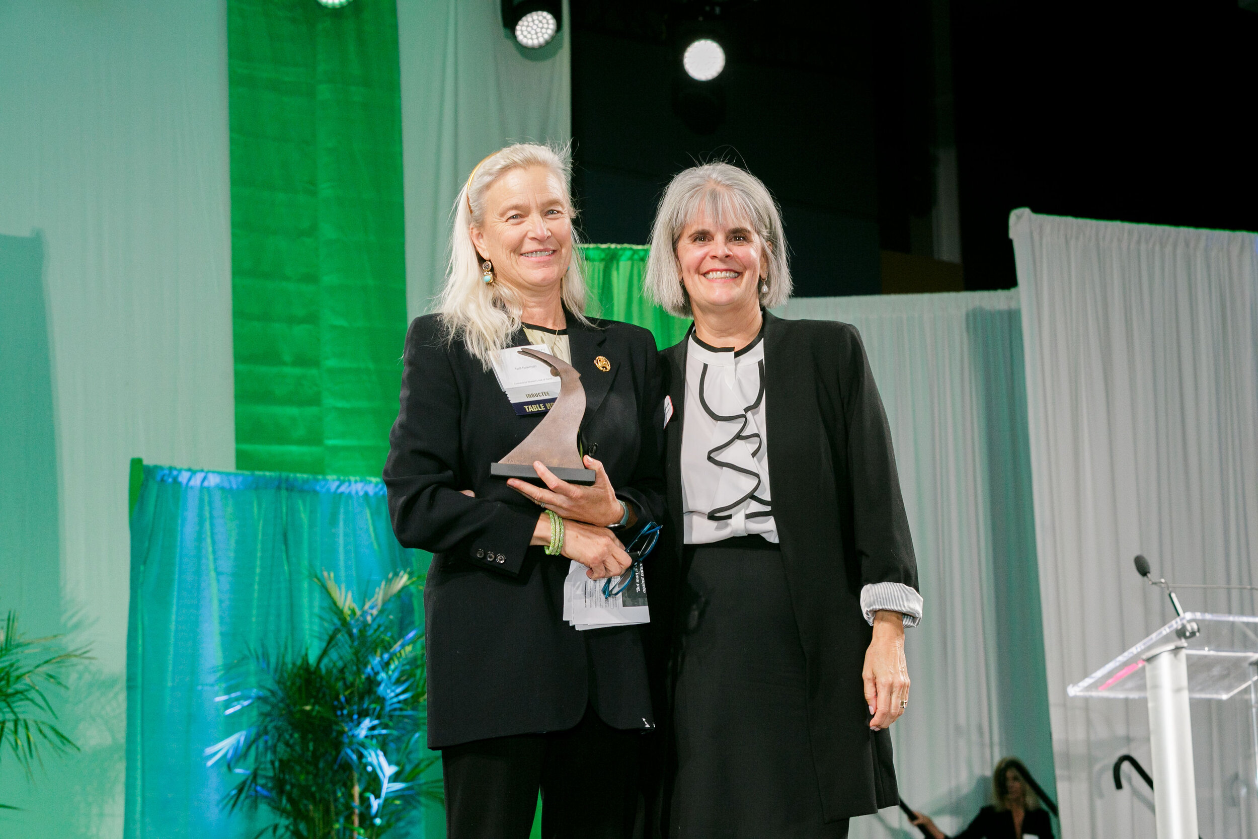   2019 Inductee, Nell Newman and CWHF Executive Director, Sarah Smith Lubarsky  