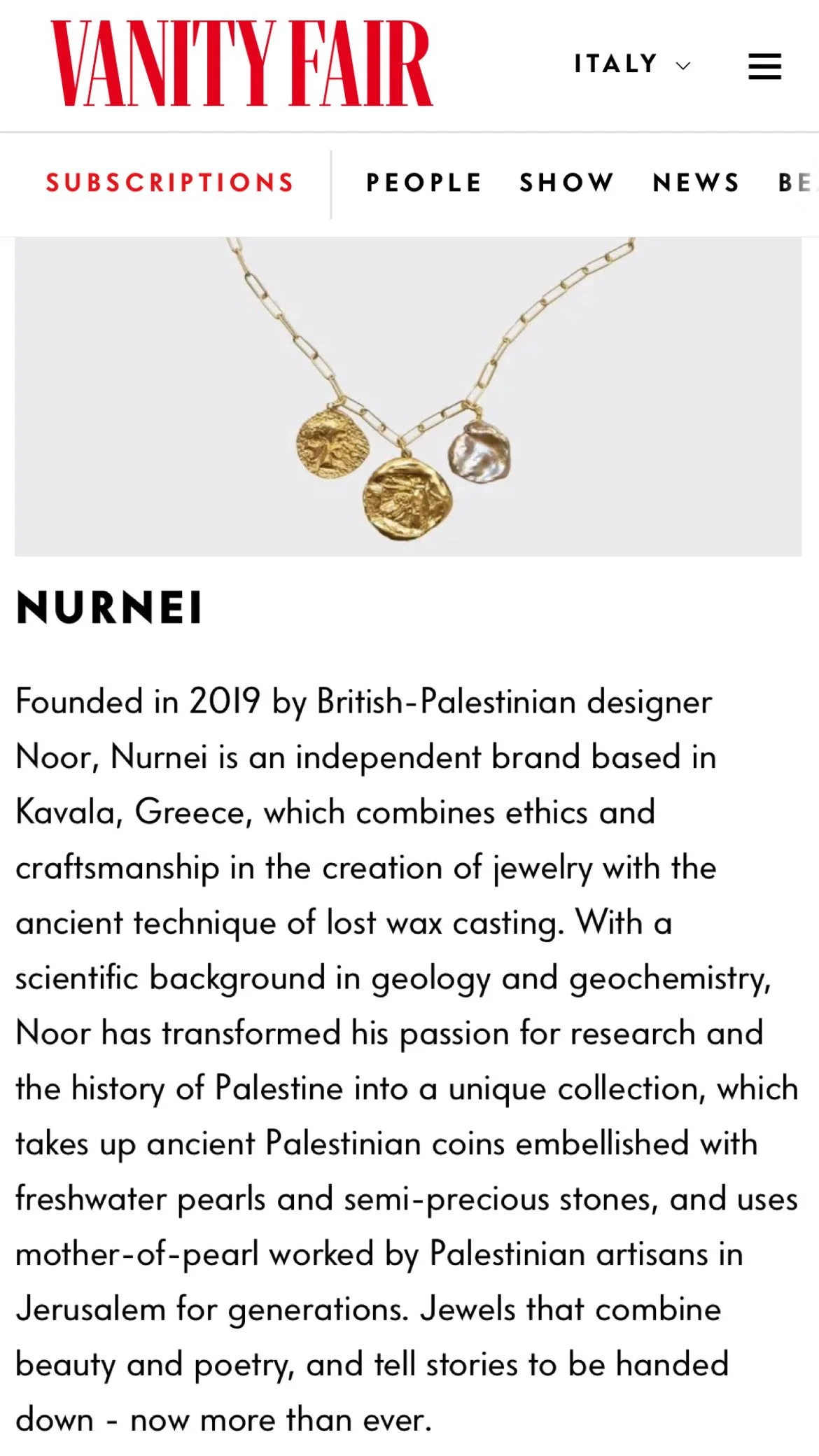 VANITY FAIR Italy August 2025