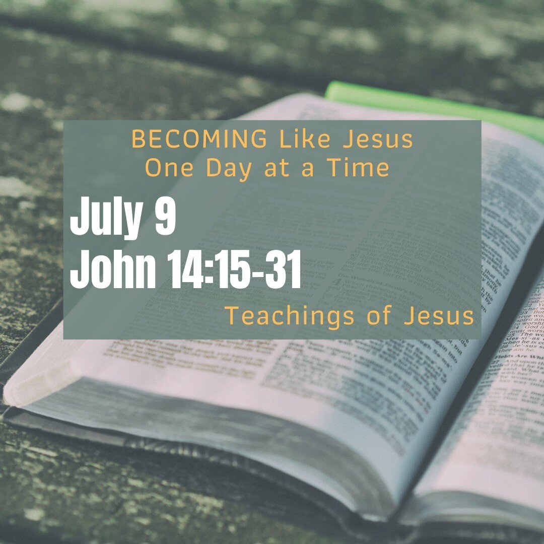 As Jesus is preparing his disciples for his departure from this world, He encourages them by letting them know that He would send the Holy Spirit to them to teach them all things and help them remember all that He taught.