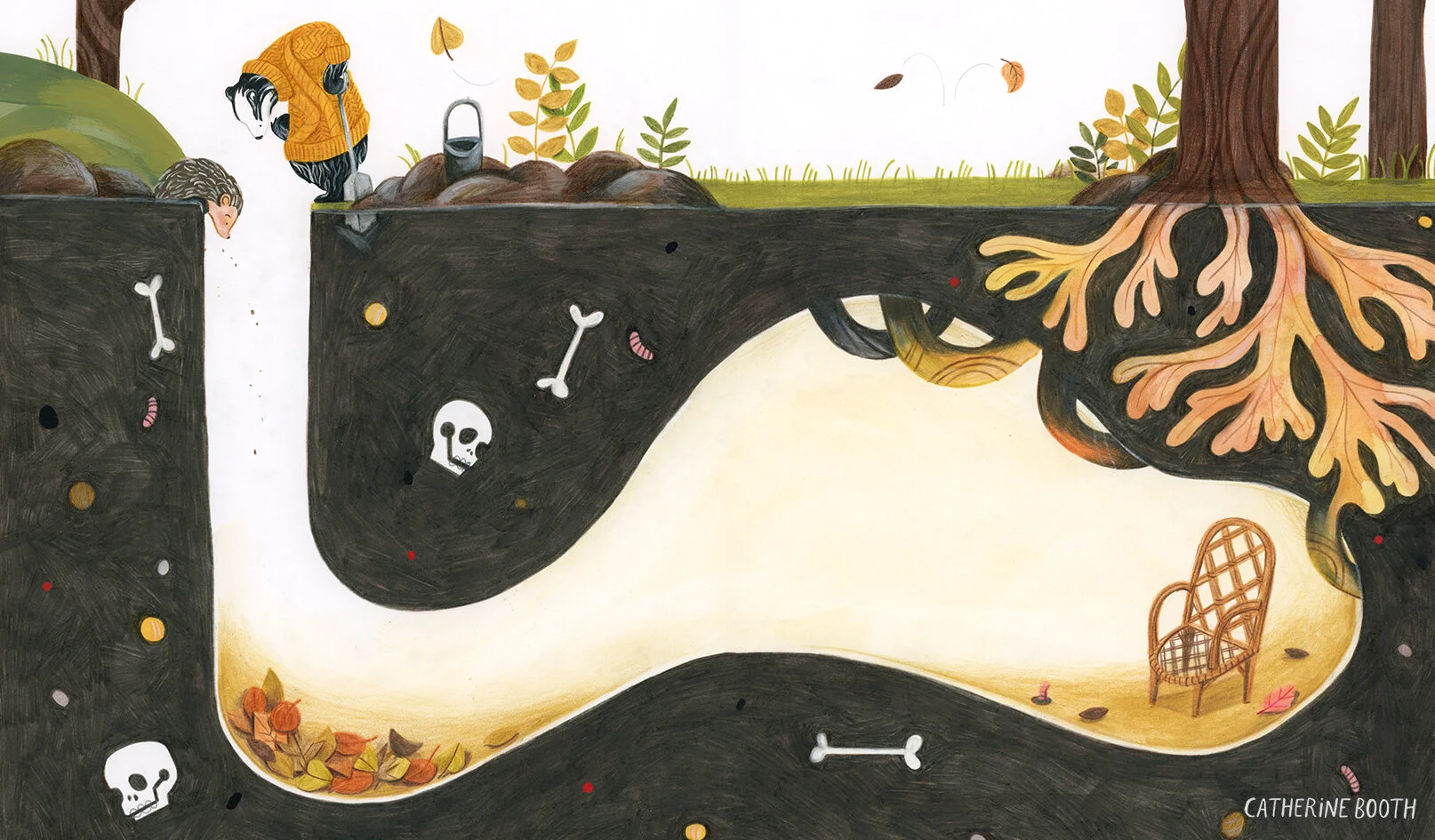 Prickles the Curious Hedgehog: Scene Process