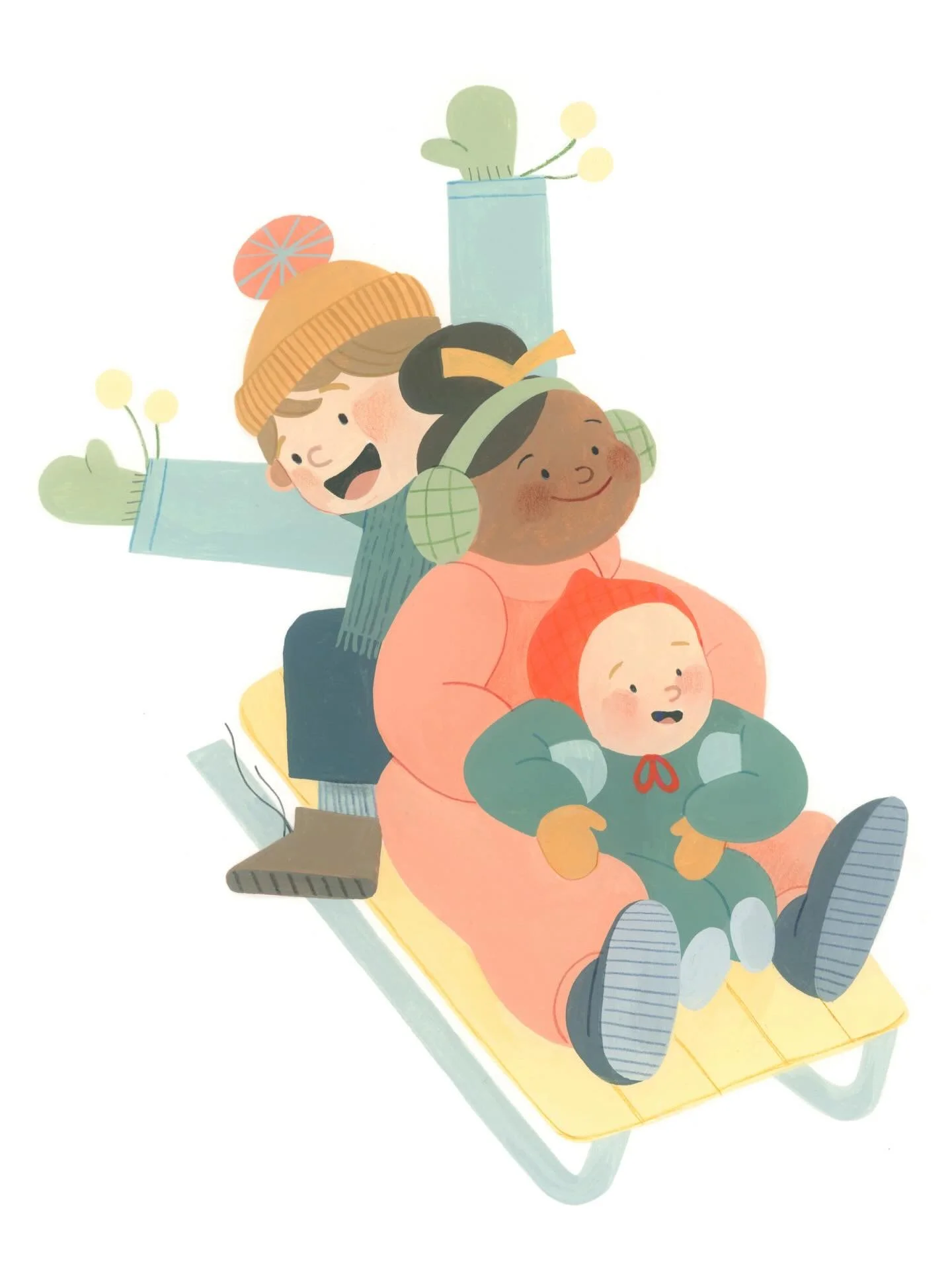 It&rsquo;s spring! So naturally I&rsquo;m sharing these rosy-faced cherubs all bundled up for winter ❄️

But that&rsquo;s how creativity works really. You follow a thread, and it leads you somewhere unexpected.

I wrote about it in my latest letter, 