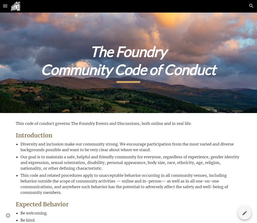 Foundry screenshot -- code of conduct.jpg
