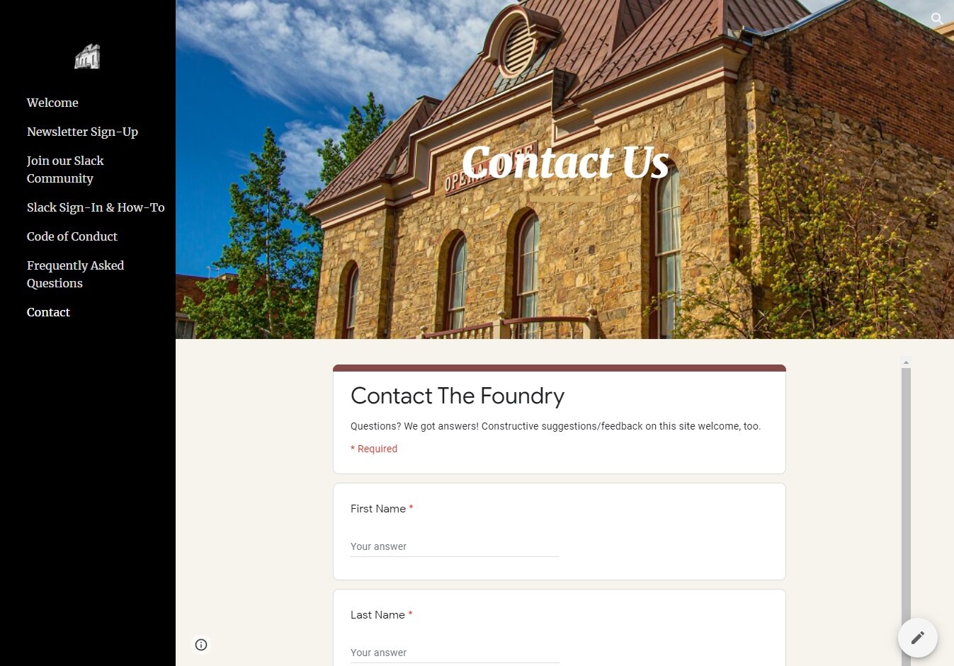Foundry screenshot -- contact.jpg