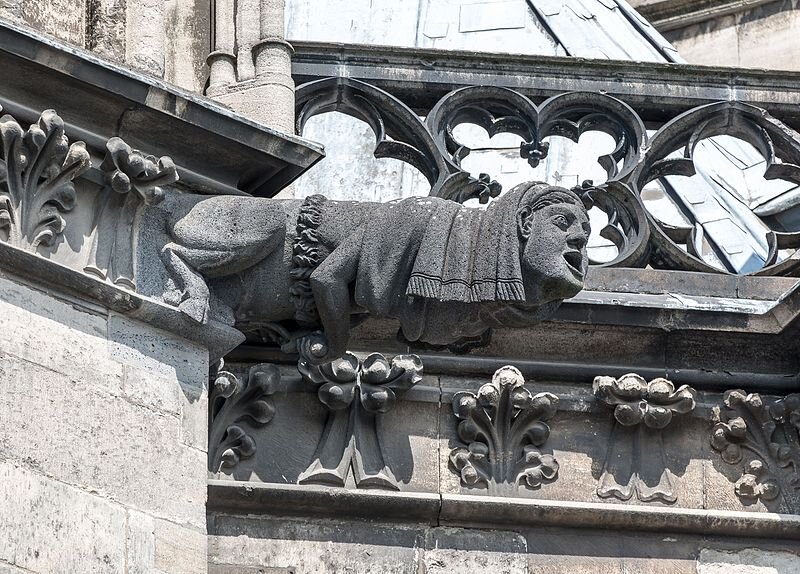  Gargoyle at the Cathedrale, Cologne, North Rhine-Westphalia, Germany (2014) by Dietmar Rabich.  Creative Commons License    “Attribution-ShareAlike 4.0 International   