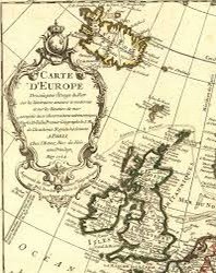   Detail from    Carte d’Europe   . Map by Guillaume de L’Isle, 1769. Geography and Map Division, Library of Congress.  