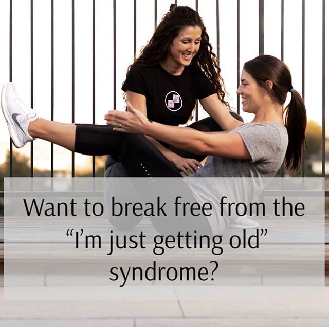 Want to break free from the &quot;I'm just getting old&quot; syndrome? CHECK OUT MY NEW BLOG (link in bio)! Stop using this excuse or resigning to this outlook...you can feel great for many, many years to come. I've outlined the simple way to go abou