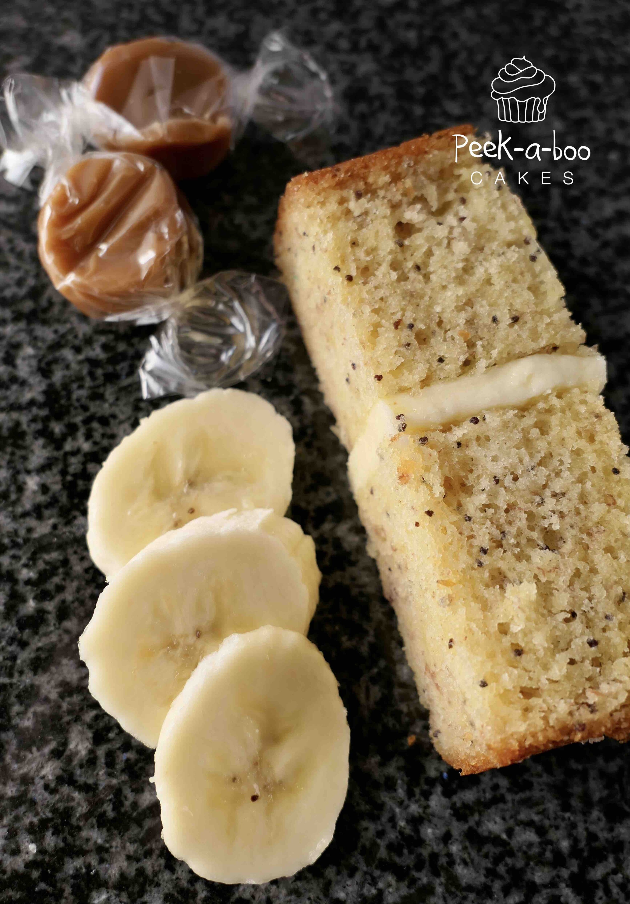 peek-a-boo cakes banoffee cake