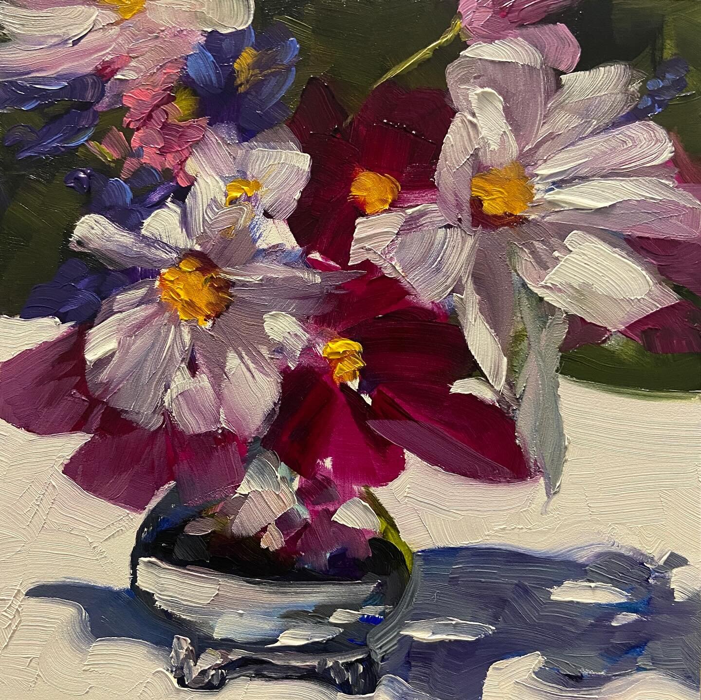 I Think So 
#oilpainting #oilpaintings #dailyartist #floralpainting #bouquetpainting