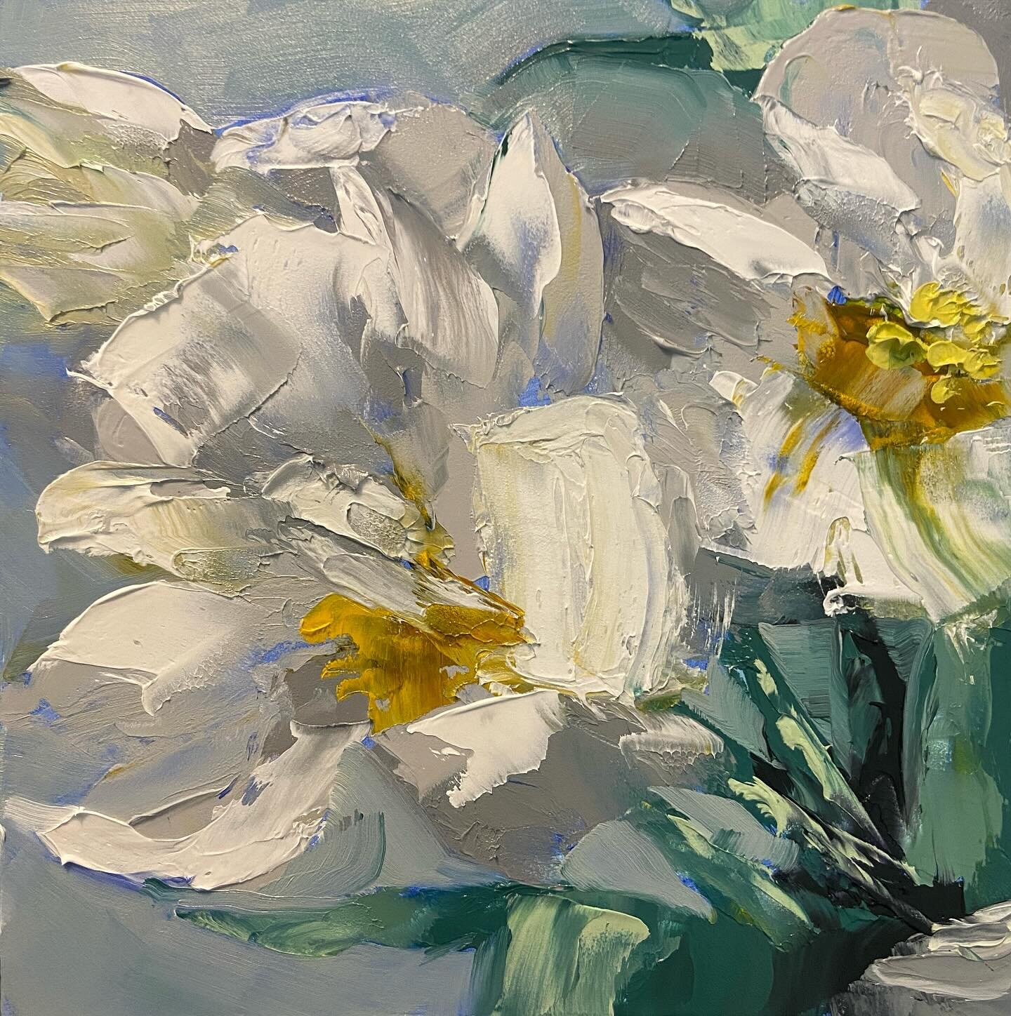 Birthday
&lsquo;24 👉🏼 &lsquo;23
#oilpainting #oilpaintings #dailyartwork #daffodils #daffodilart #spatulapainting