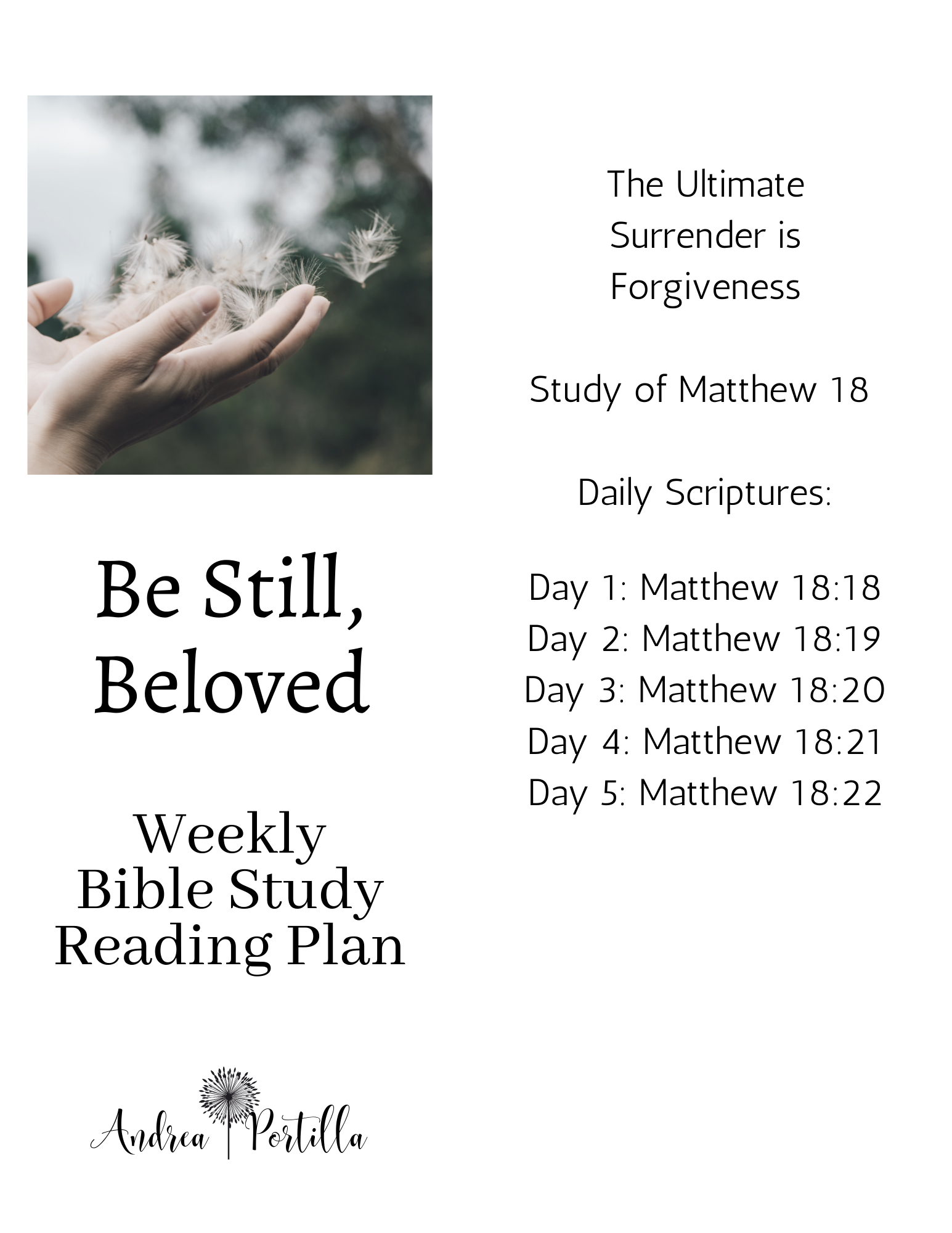 Study on Forgiveness from Matthew 18 (Copy)