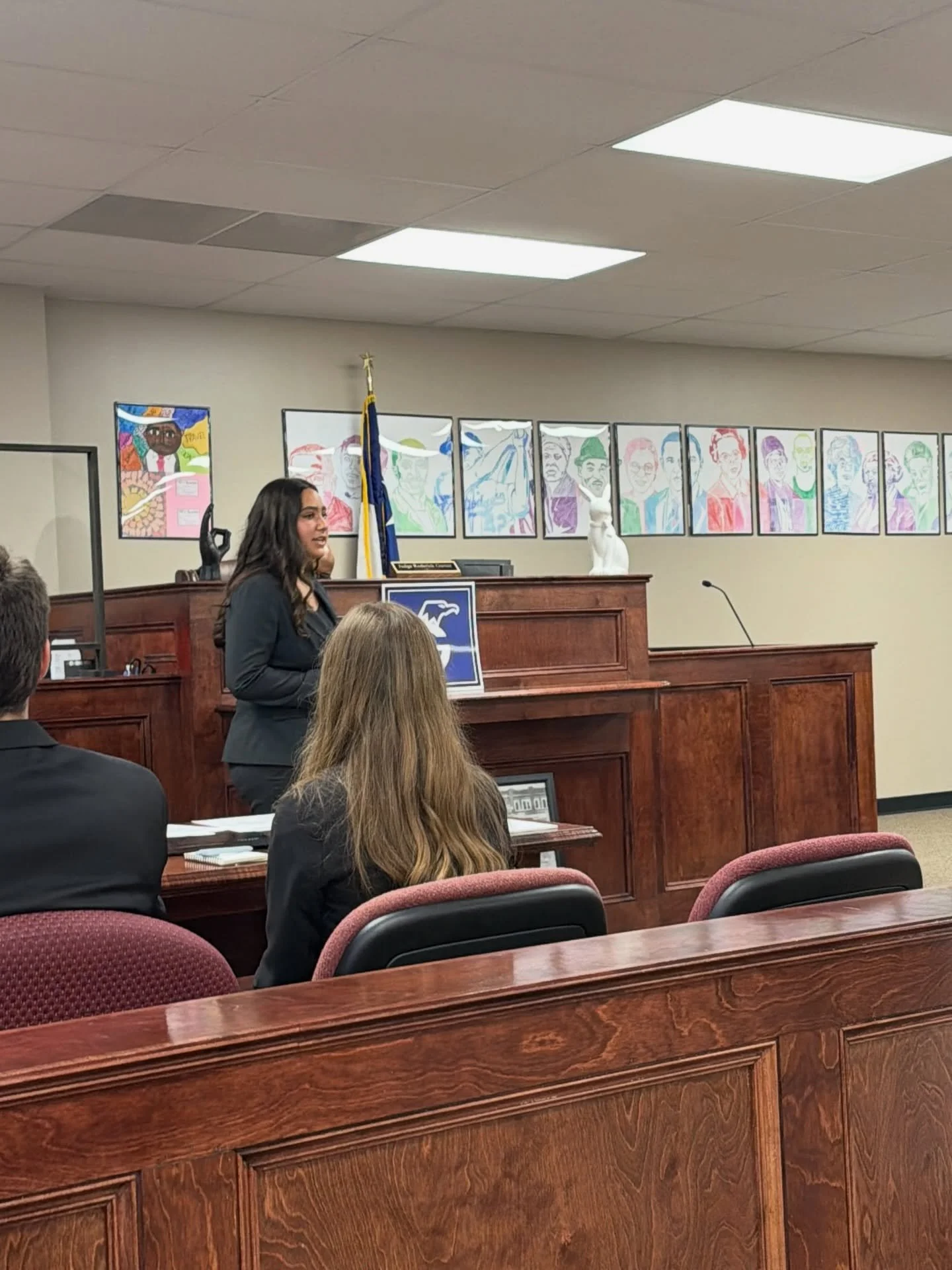 This girl!!! My baby! She flipping rocked it today at her mock trial! The whole class did so well! I am so proud!! Elly made the opening statement for the prosecution, memorized her entire speech, delivered it beautifully and with spunk, AH-mazing!!!