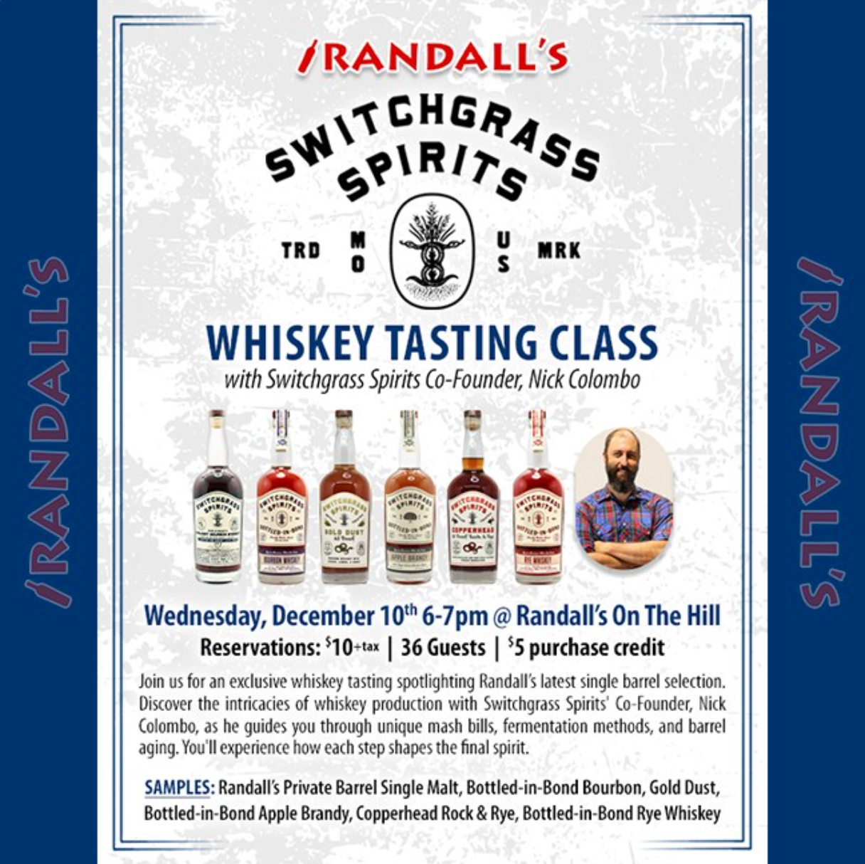 Randall's Whiskey Tasting Class