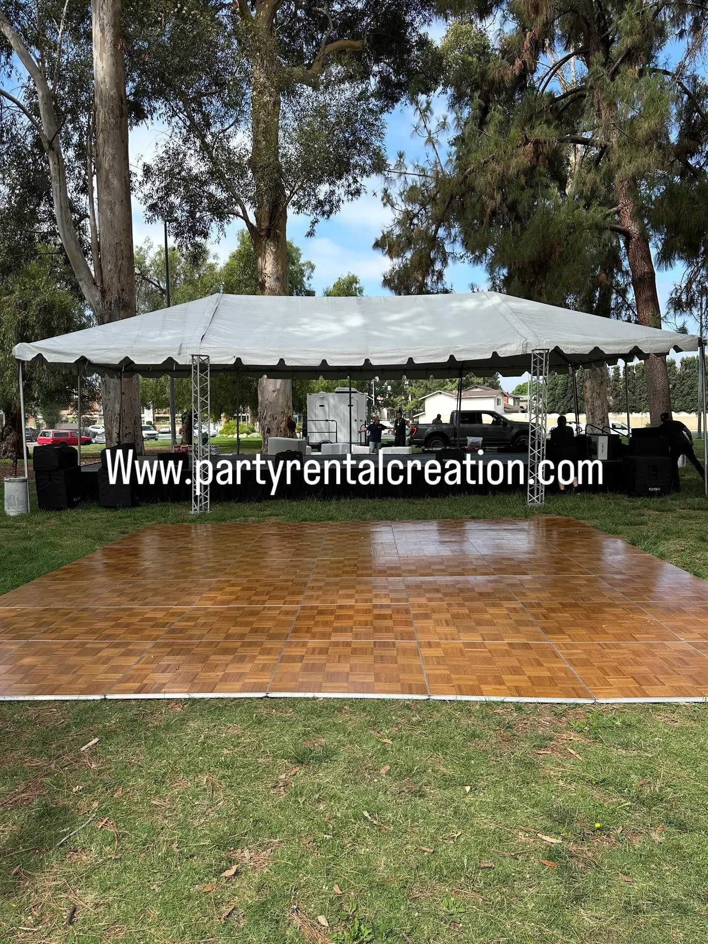Our dance floor is about to witness magic i real life. Www.partyrentalcreation.com #party
