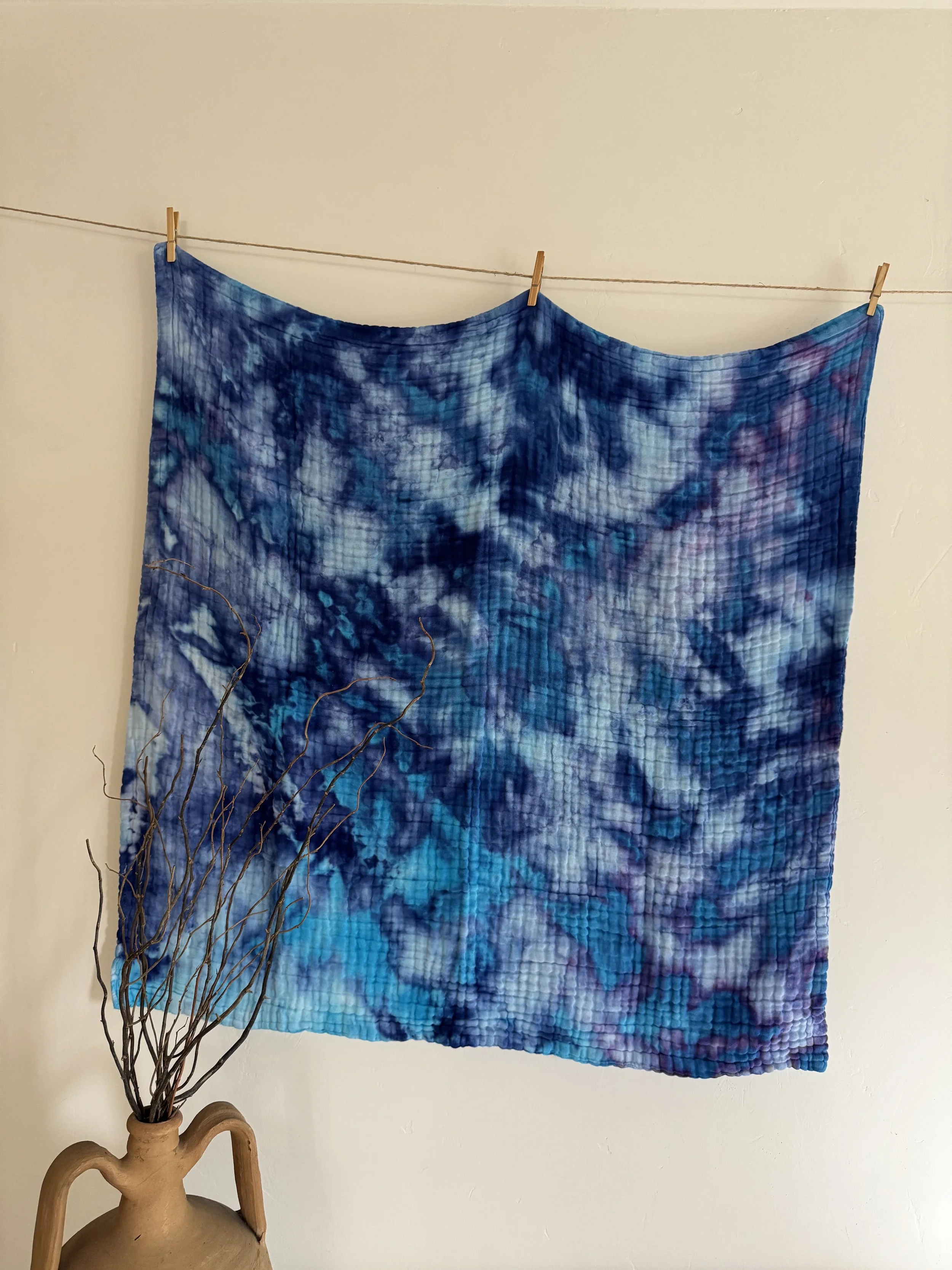 Ocean Blue Baby Blanket