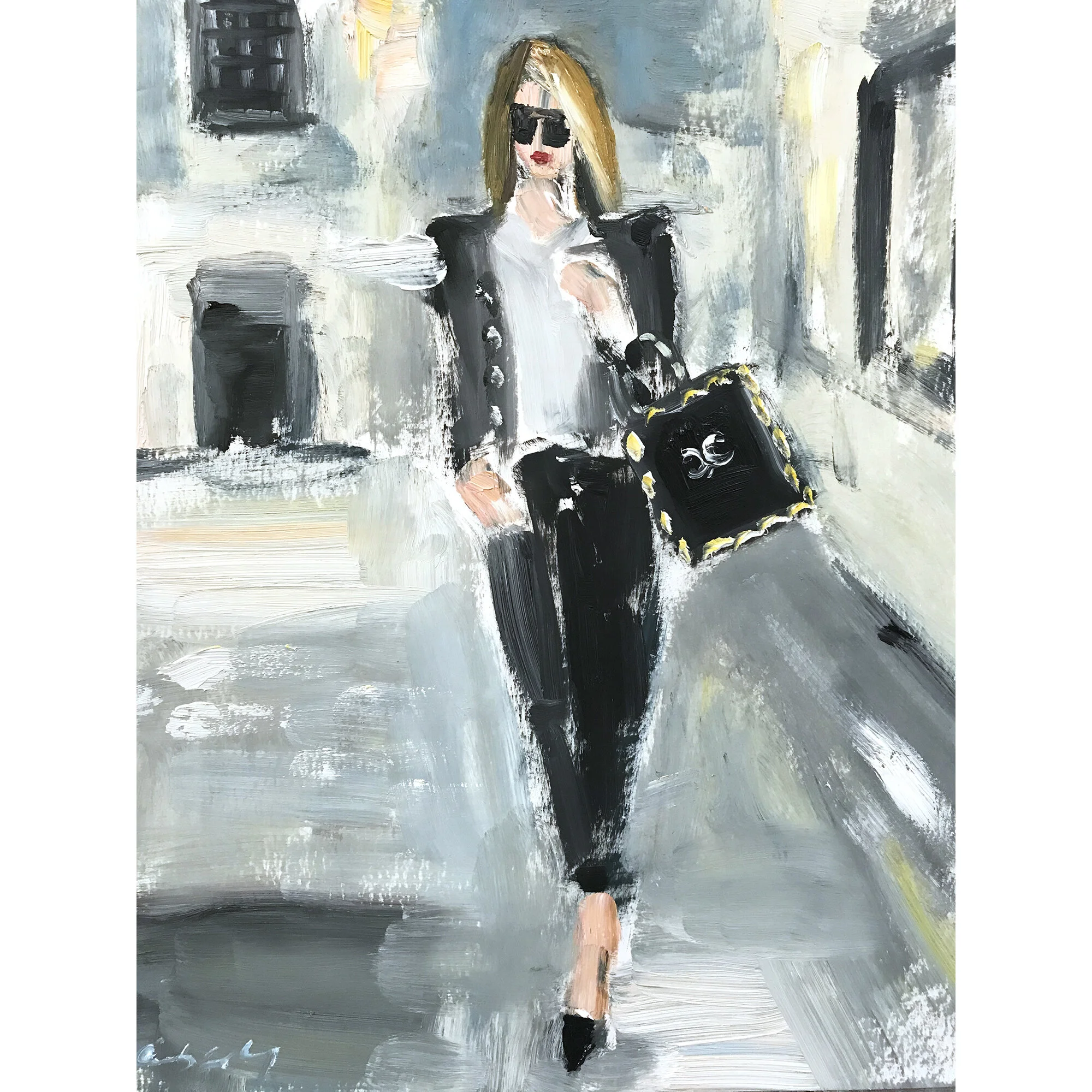 Stepping Out, 14 x 11 inch