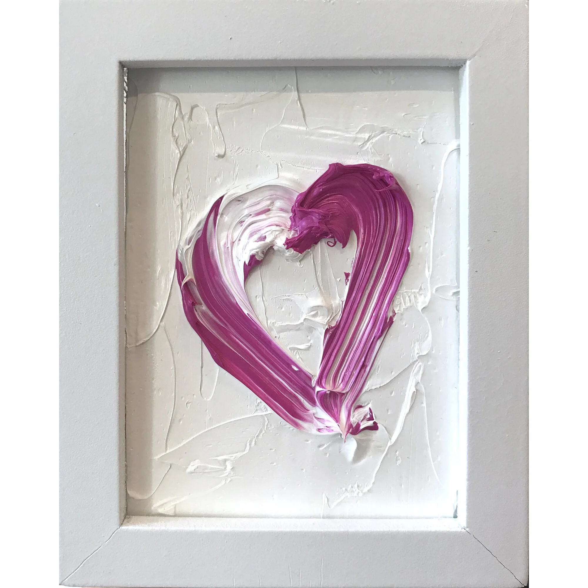My Heart Mini on Pink, 5 x 4 inches 