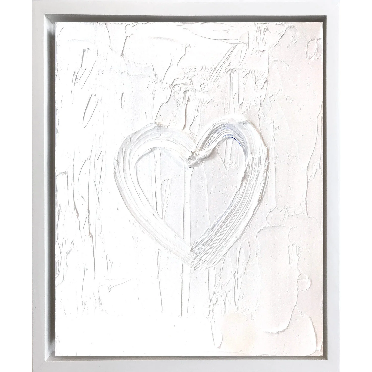 My Heart on White White , 10 x 8 inches