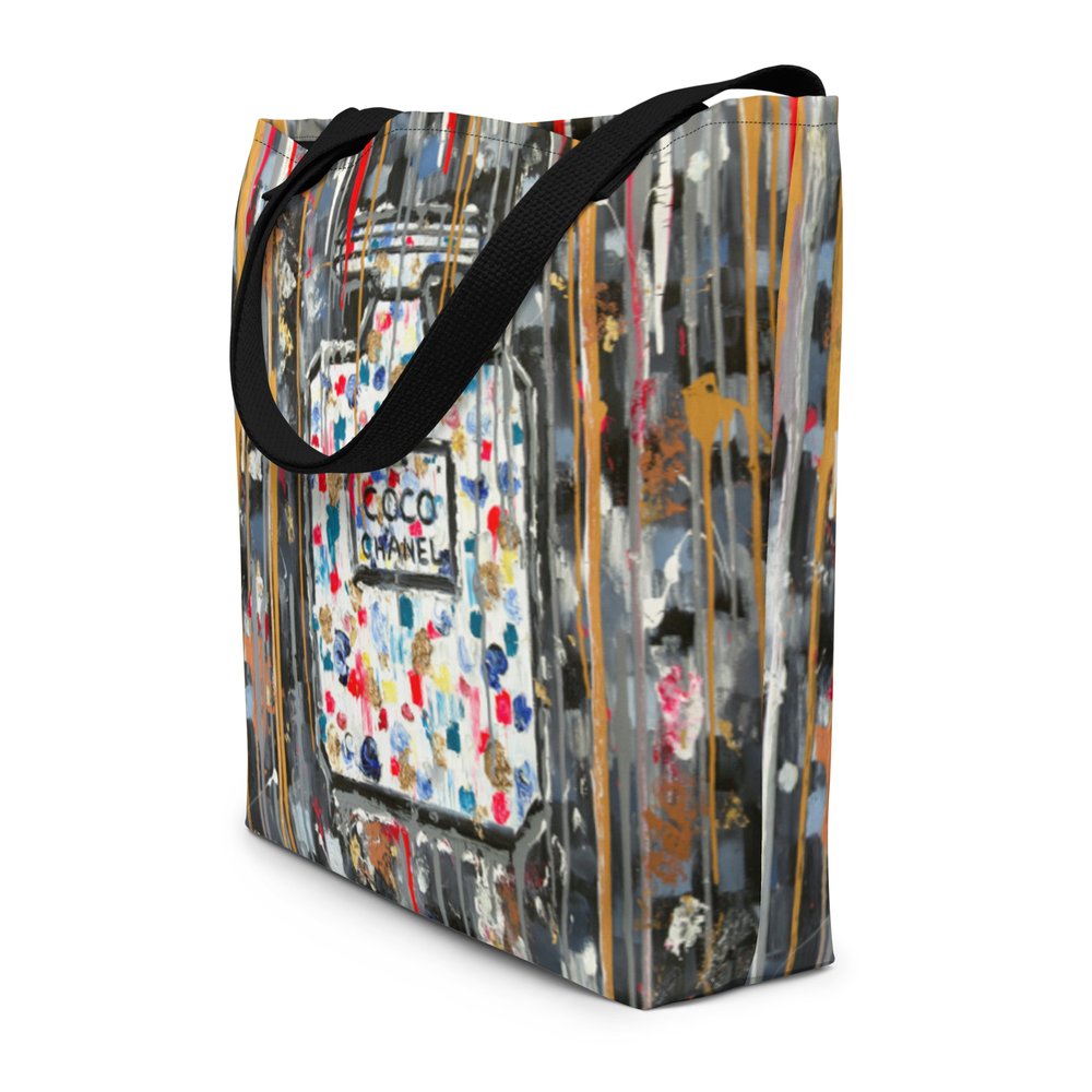 Dripping Dots - Date Night Beach Tote Bag with Pocket — Cindy Shaoul
