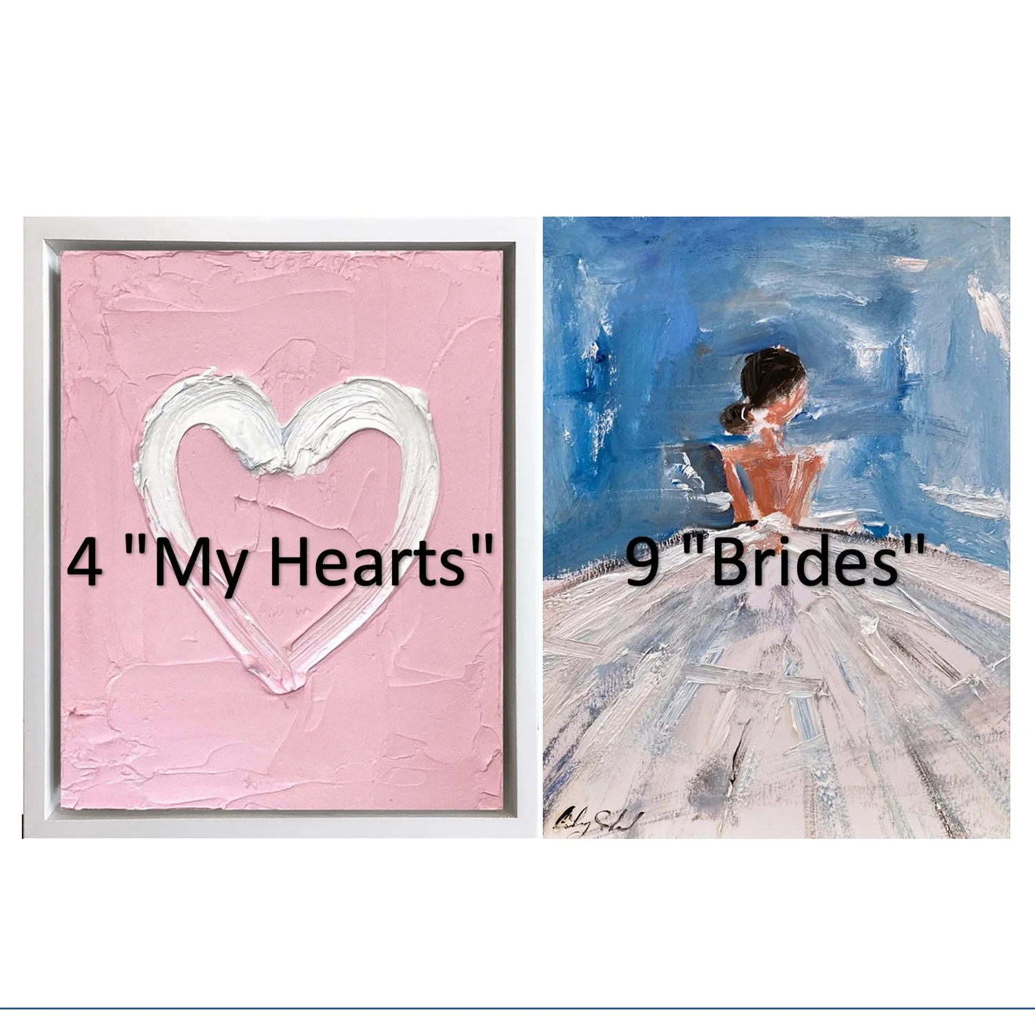 4 "My Hearts" & 9 "Brides" Pieces