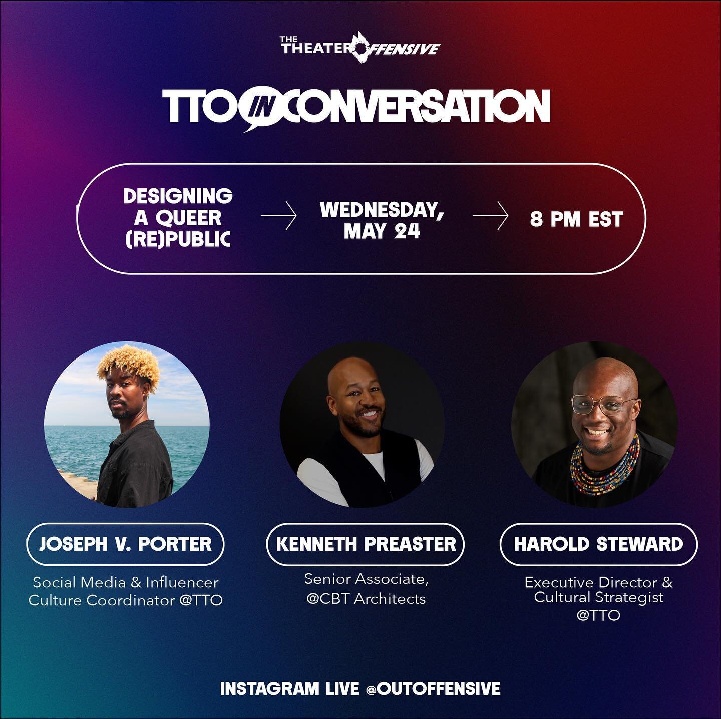 Join us next week in conversation with award winning Architectural &amp; Interior Designer, Kenneth Preaster! 

Kenneth has over 15 years of experience creating rich and innovative spaces for diverse project types and is leading the design of our new