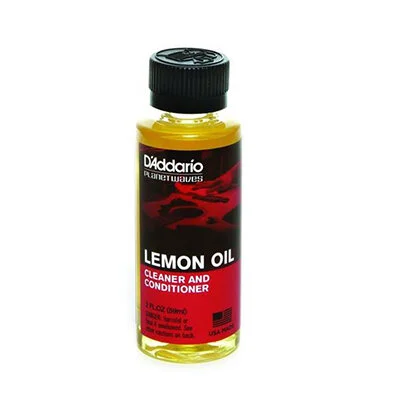 D'Addario Lemon Oil - Guitar Fretboard Cleaner & Conditioner For Unfinished Woods