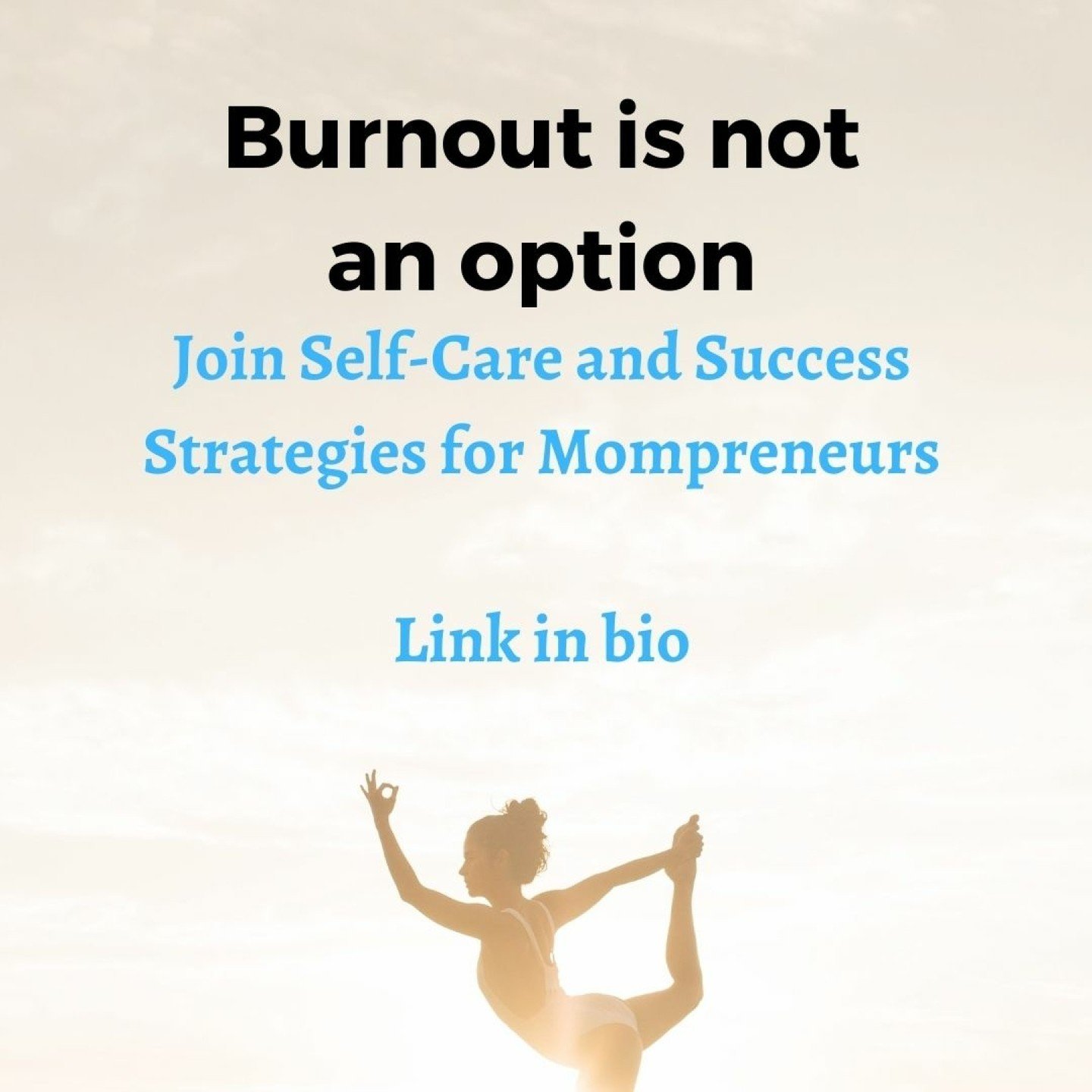 Calling all Mompreneurs: Burnout is not an option! 

It's more than a place to &quot;put your feet up &quot; and know that you've got the support of people who get what you're going through. 

You'll also learn practical steps to recognize and preven