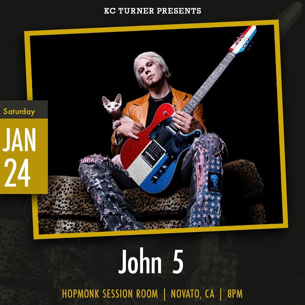 📣JUST ANNOUNCED🎸

@john5official 

Saturday, January 24 2026
🔥 HopMonk Novato 🔥
@kcturnerpresents