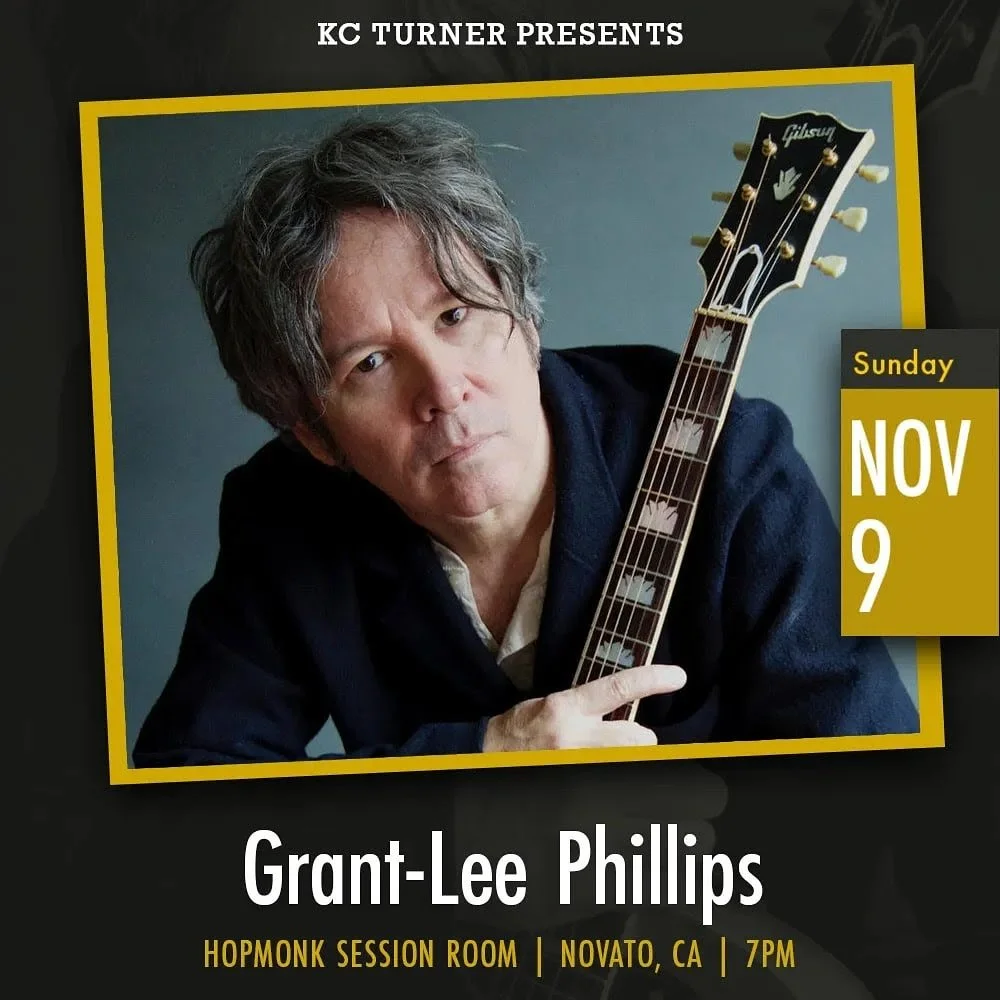 Come see Grant-Lee Phillips live at HopMonk Novato November 9!

From Grant Lee Buffalo to his celebrated solo work, Grant-Lee brings his poetic Americana and golden voice to the Session Room stage. Get your tickets today! 🎟️🎶