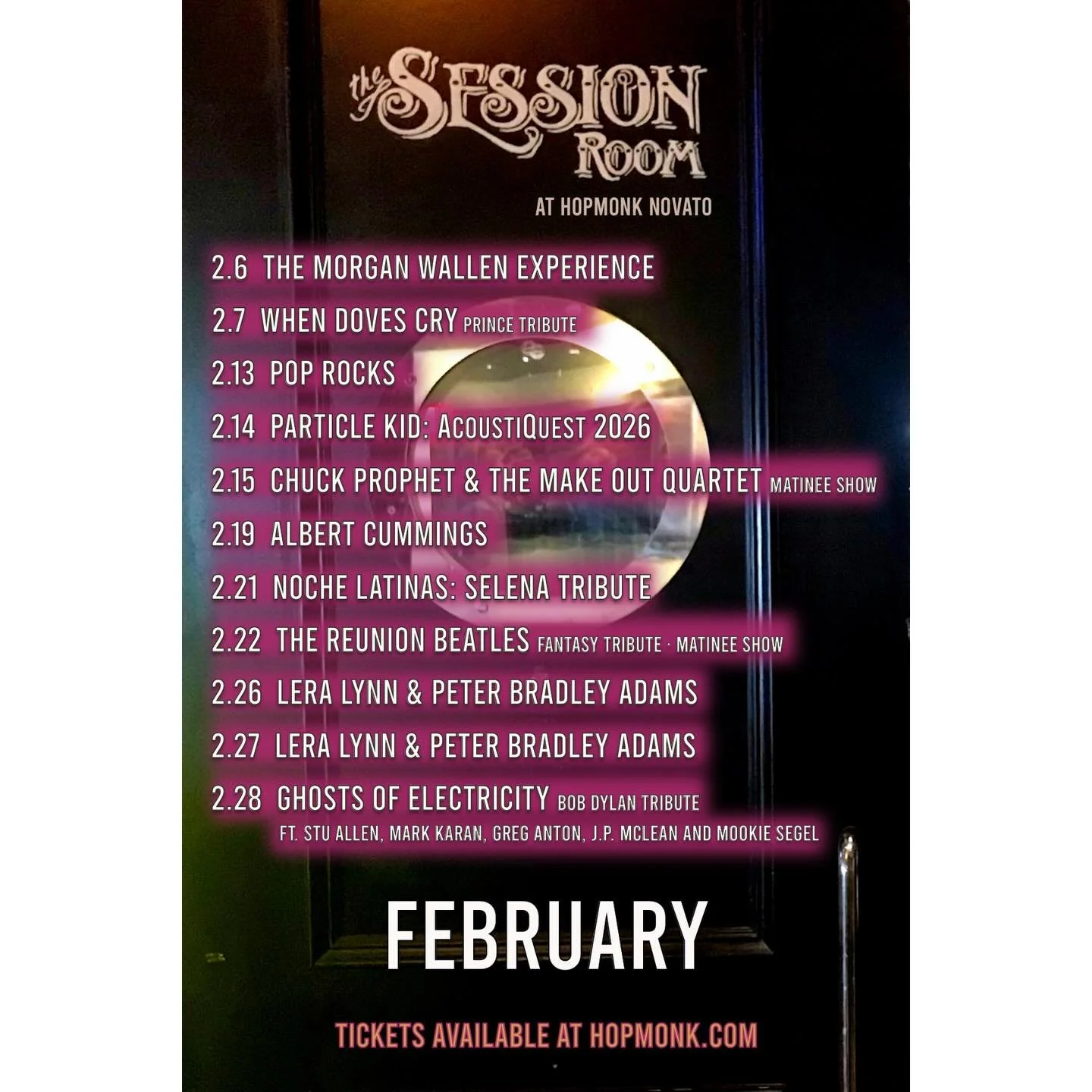 February 2026 Live Music Lineup 
HopMonk - Novato, CA