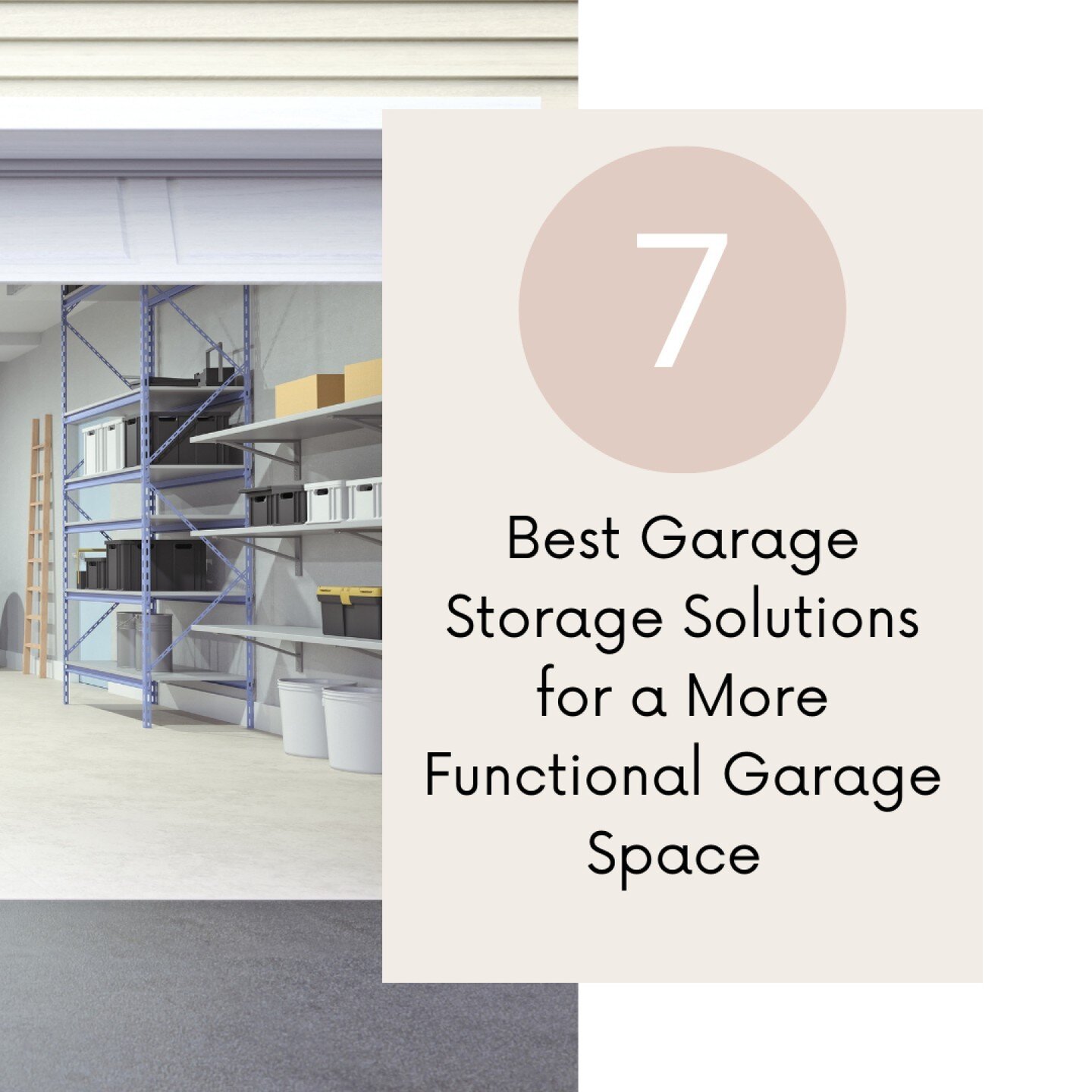 Tired of the garage chaos? Get ready to transform your space with the BEST garage storage solutions! 

Here are some ideas to help you declutter and get organized. 
1.	Wall-Mounted Shelves: Maximize your vertical space with sturdy shelves for tools, 