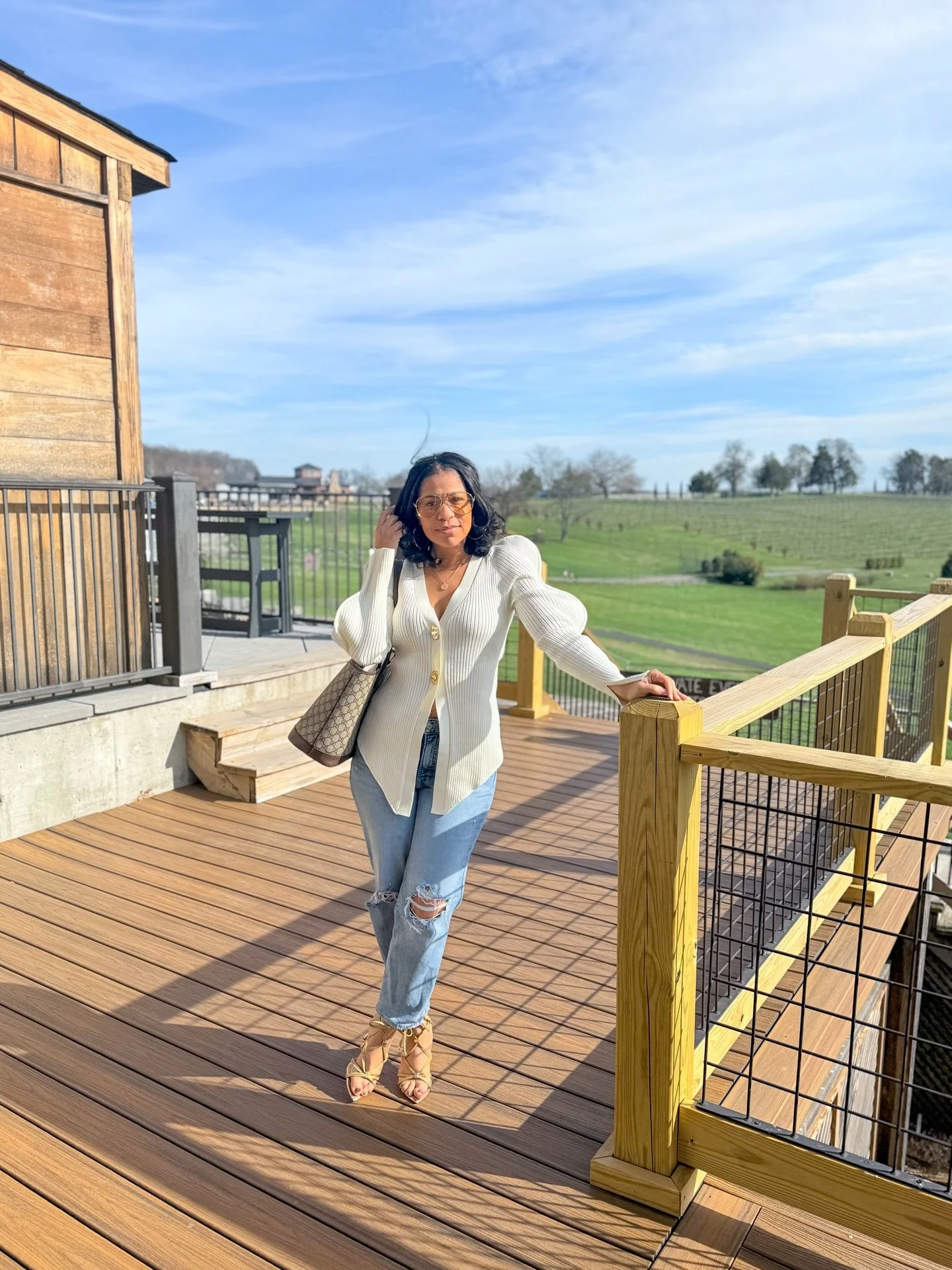 When the weather is a high chance of winery 🍷
📍 @stonetowerwinery 

What&rsquo;s on your list of go to&rsquo;s when the weather is nice?

Comment SHOP below to receive a DM with the link to this look | https://liketk.it/641MH