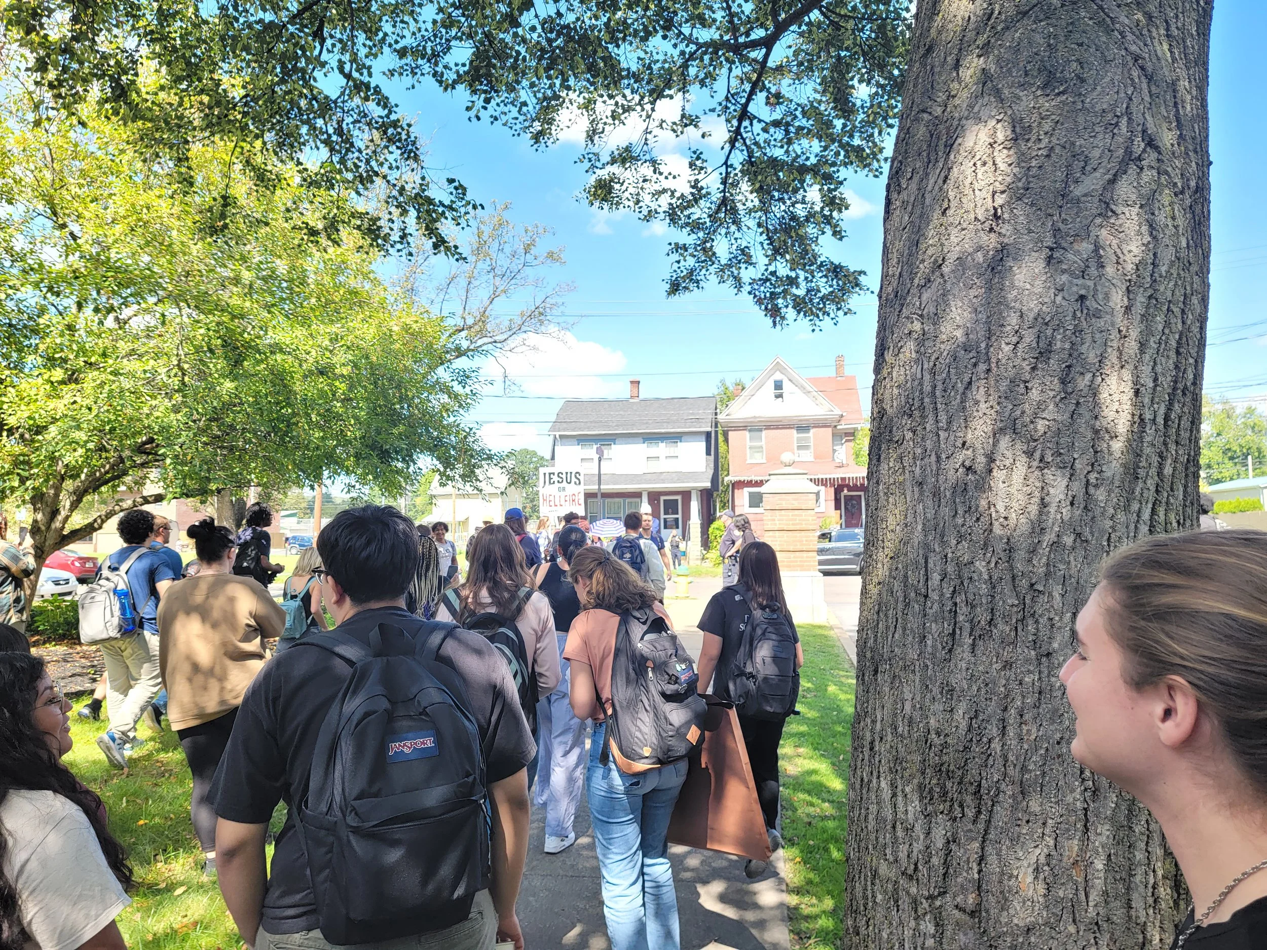 Demonstration On Campus