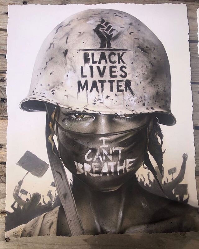 All our support for BLACK LIVES MATTER #alldayeveryday #blm @viveros_brand @thinkspace_art