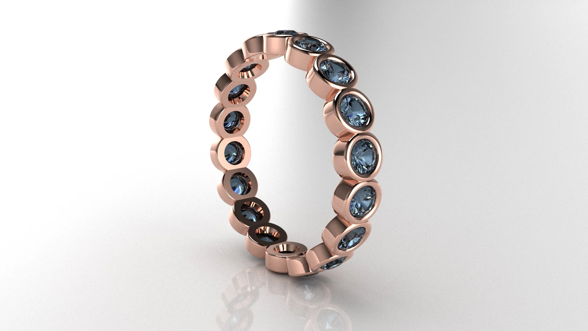 Aquamarine Bezel Ring