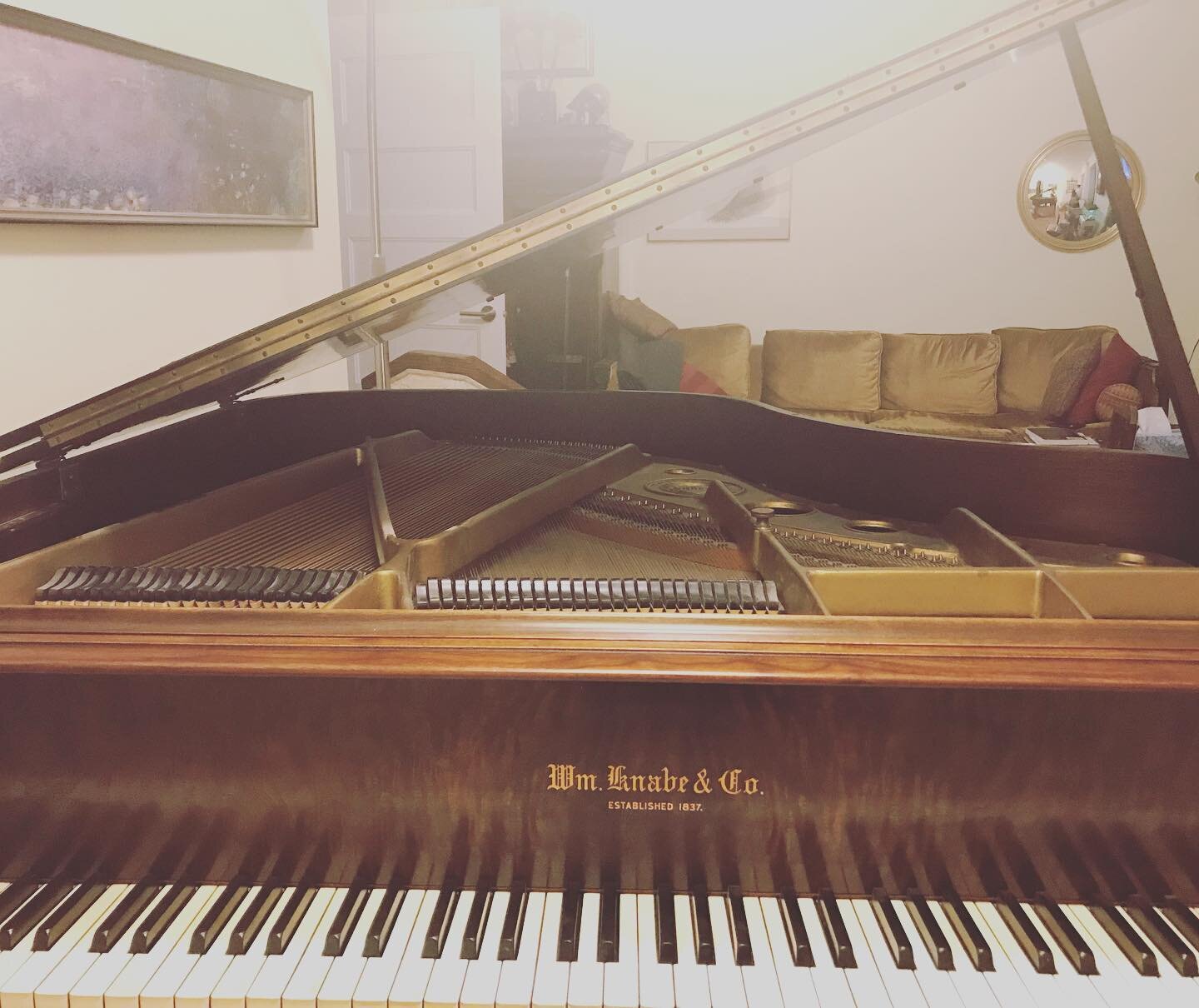 An homage to this matron &mdash; been in the client&rsquo;s family for 50 years, moved from Florida to Georgia to NYC, hadn&rsquo;t been tuned since 1986, and was only 30 cents flat across the board with beautifully working action and no broken strin