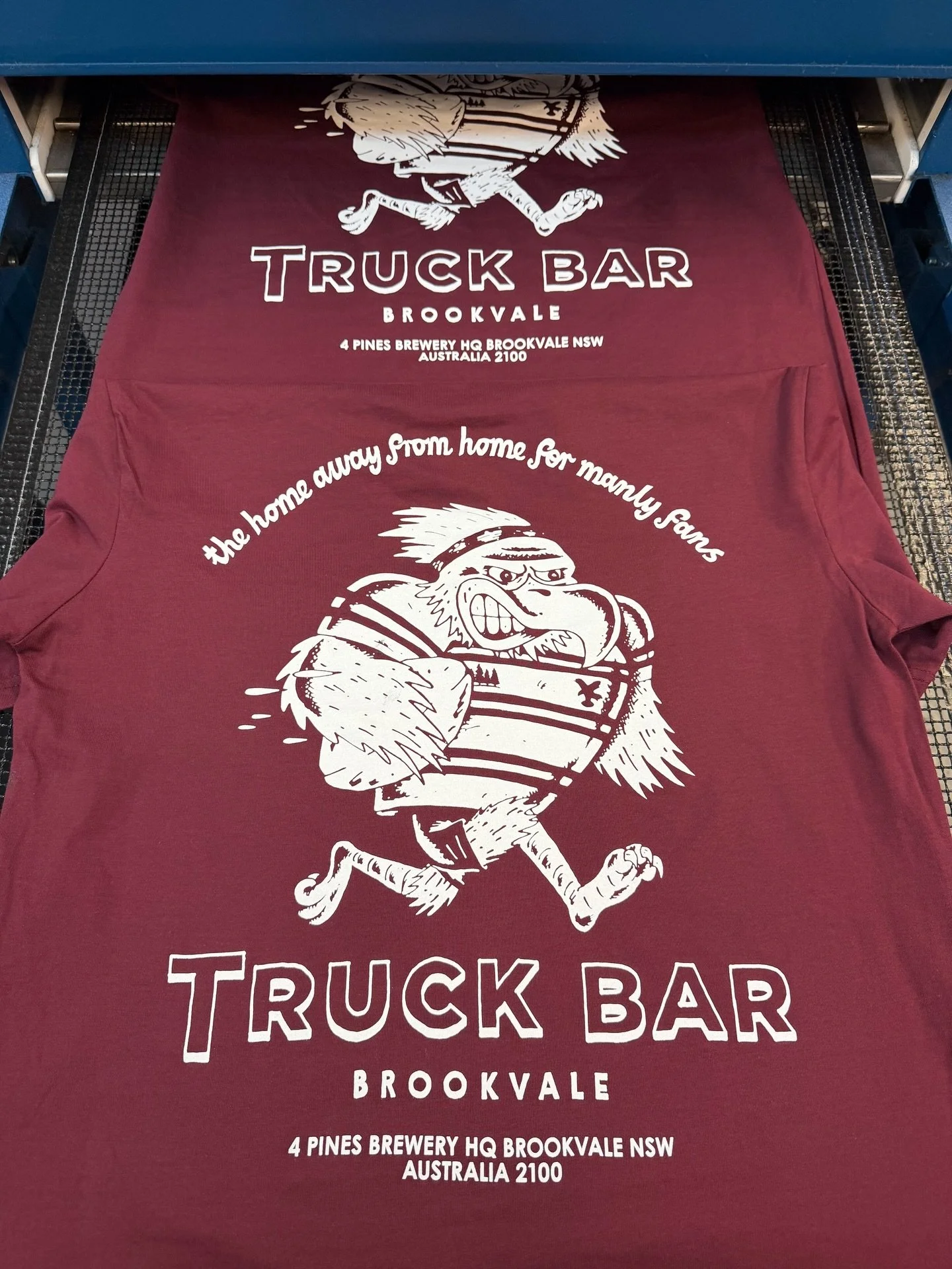 Fresh bunch of tees printed up just in time for the footy season for @4pinesbeer @4pinestruckbar