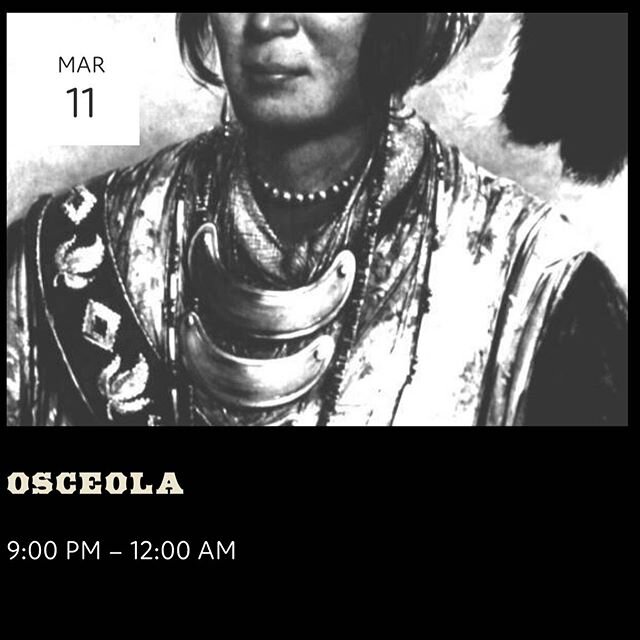 OSCEOLA is playing tonight 9pm-midnight!!!! 🥜🍺🎵