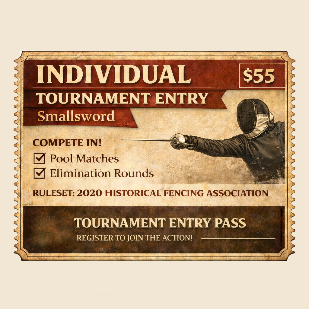 Individual Tournament Entry: Smallsword