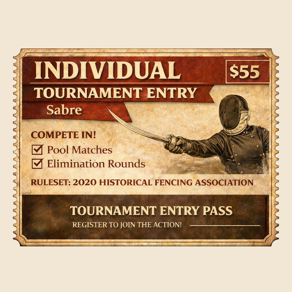 Individual Tournament Entry: Sabre