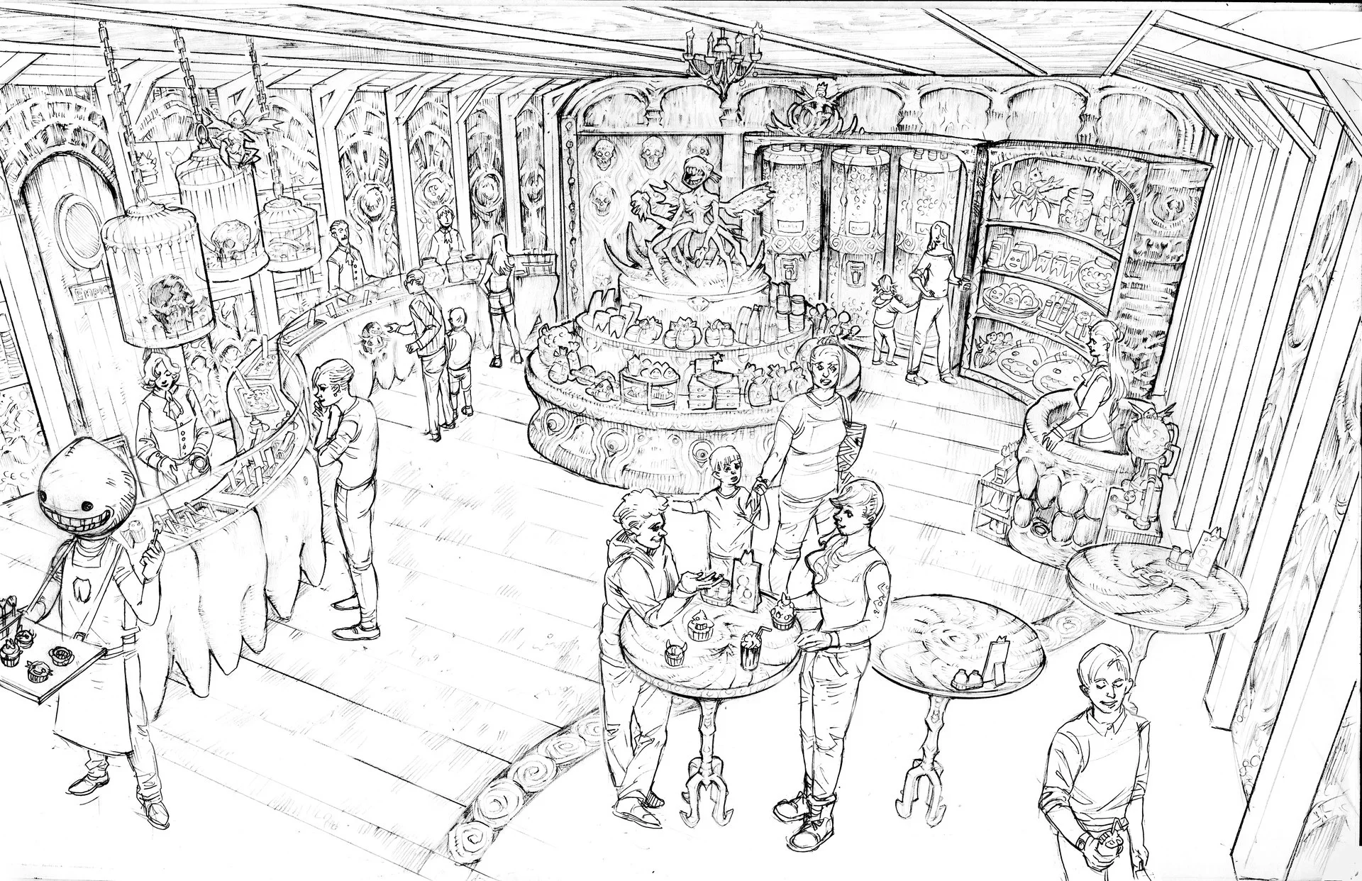 Hellboy Theme park: Tooth Fairy Candy Shop