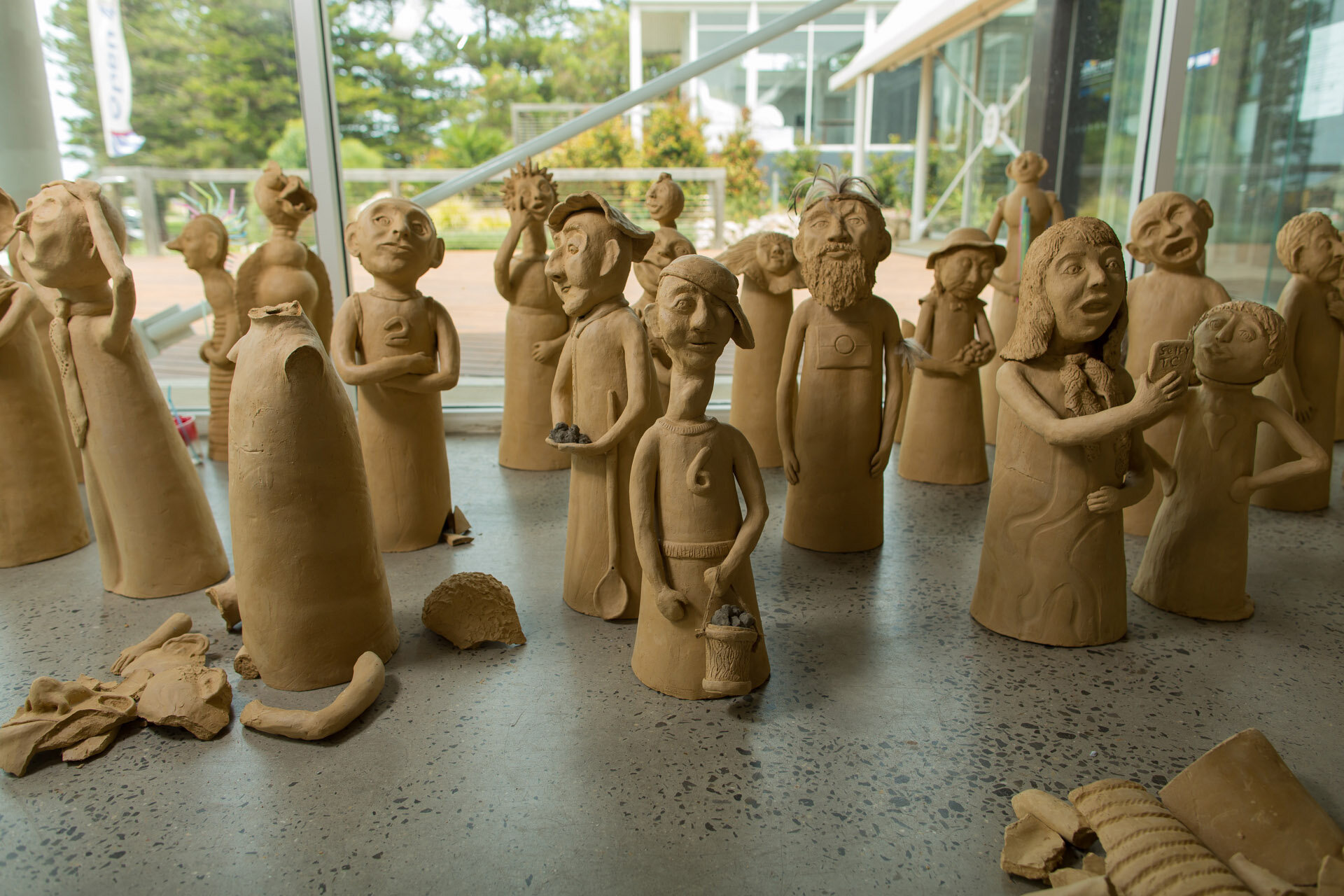 Terracotta Worriers at Signal Point Gallery Goolwa