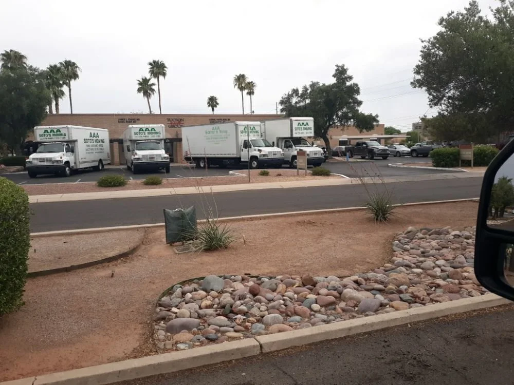 Our biggest office move to date. 4 trucks and an incredible 9 man crew. Whatever your needs AAA Soto's Moving has got you covered.