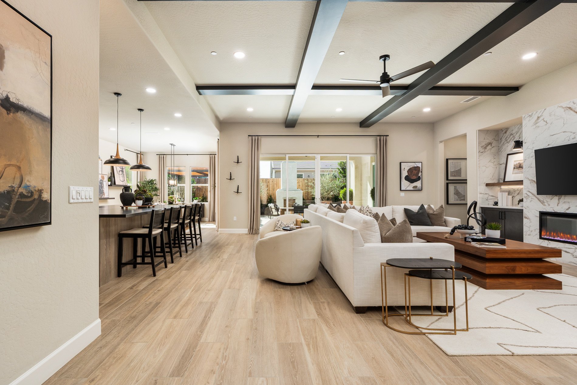 Premium Plank Tile Flooring In Main Living Areas