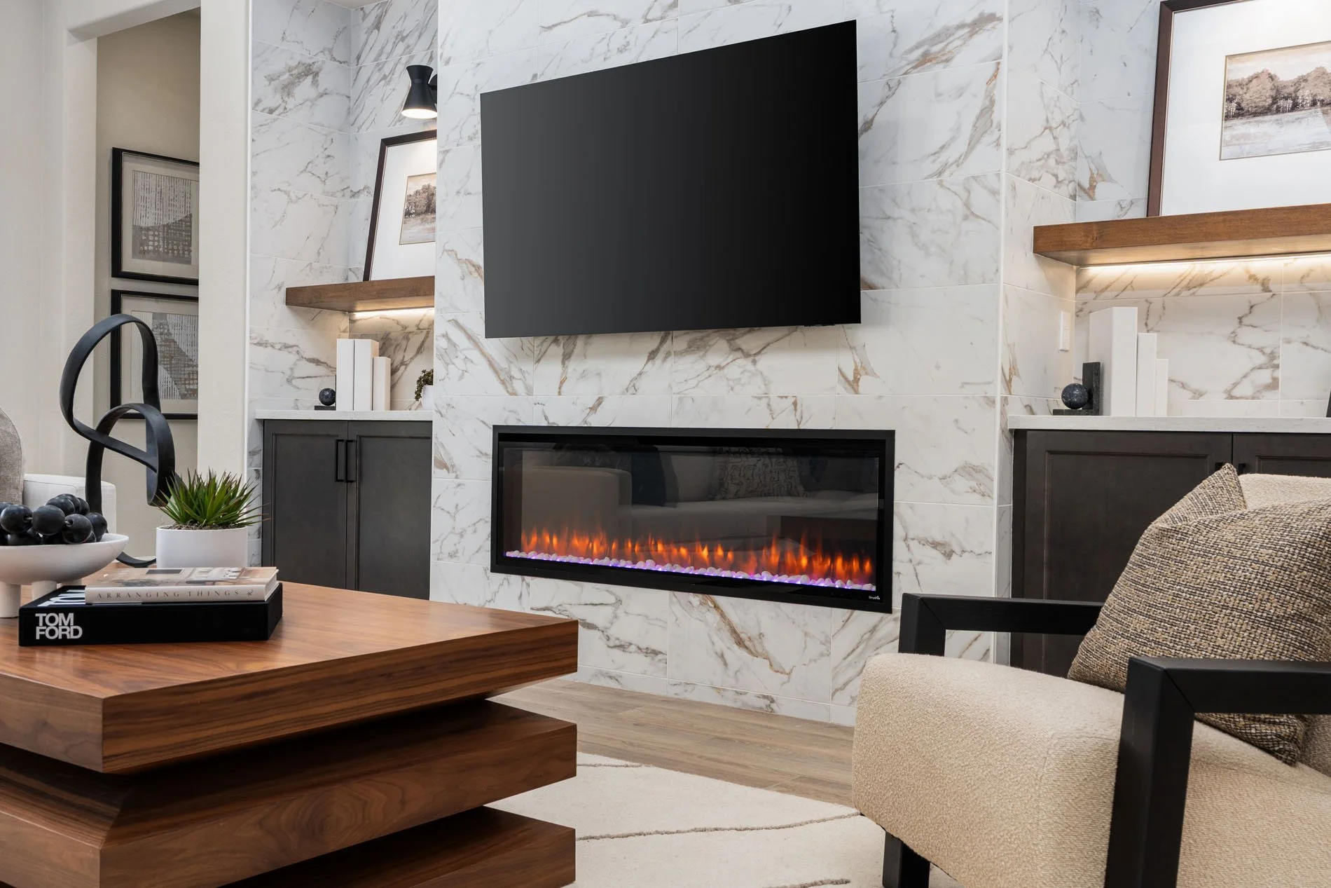 Statement Fireplace & Mantle