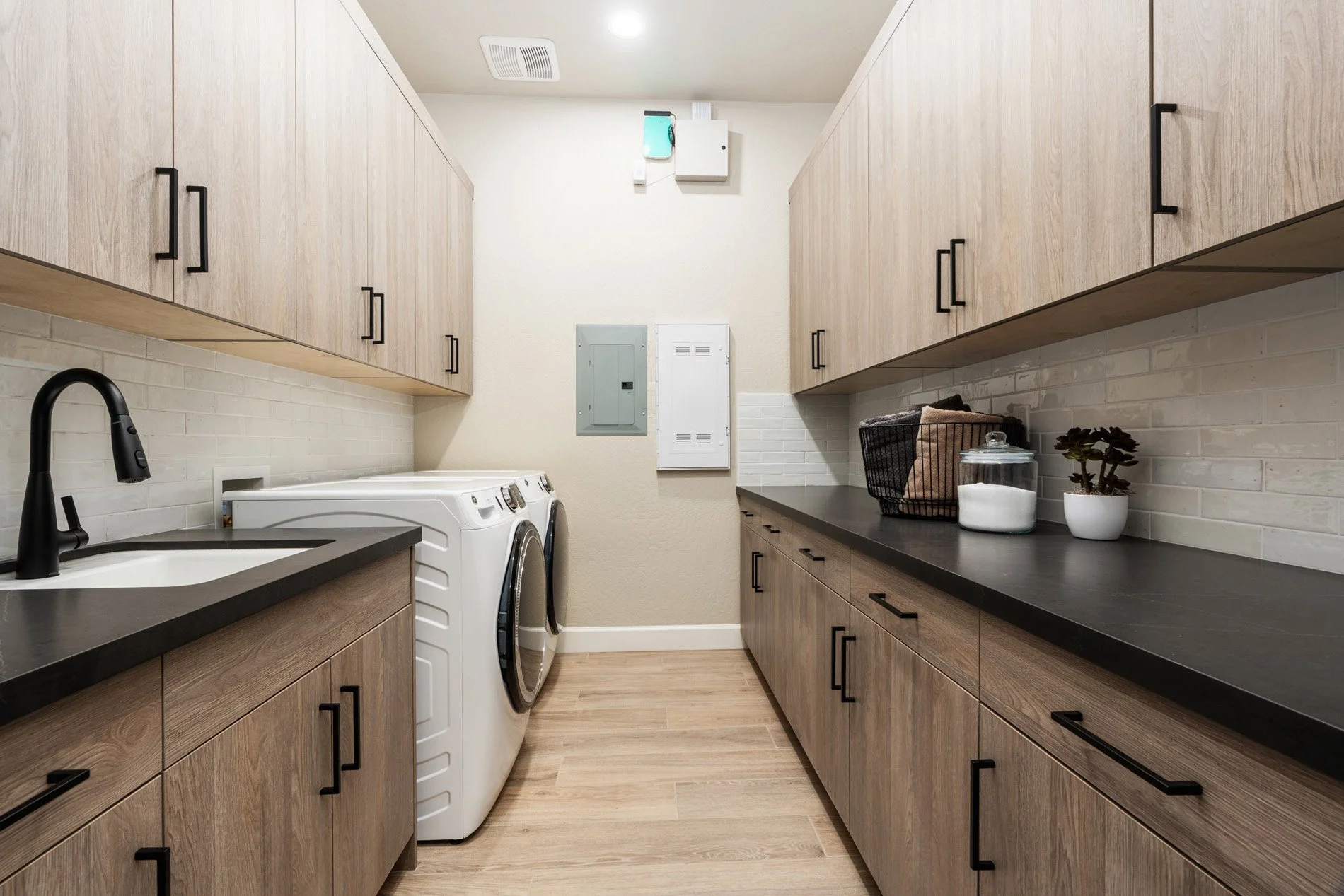 Soft-Close Cabinetry With Upgraded Wood Shelving In Pantry & Closets