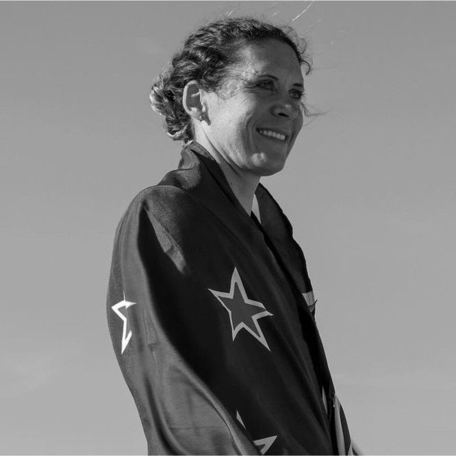 Jo Aleh - Sailor at Emirates Team New Zealand for AC38. Olympic Gold & Silver medallist | Four time Olympian |  New Zealand Flag bearer at the 2024 Paris Olympics. SailGP Reserve Athlete. Armstrong Foils team rider.