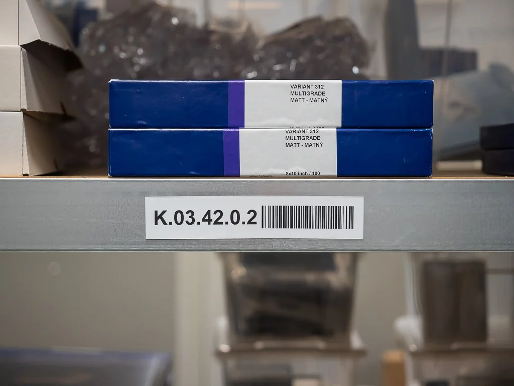 Legbordlabels, barcodelabels voor warehouse