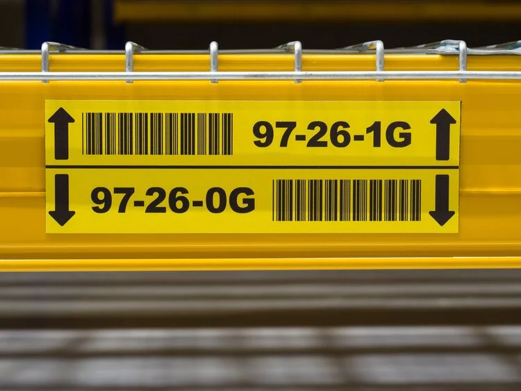 Maatwerk barcodelabels, stellinglabels voor warehouse