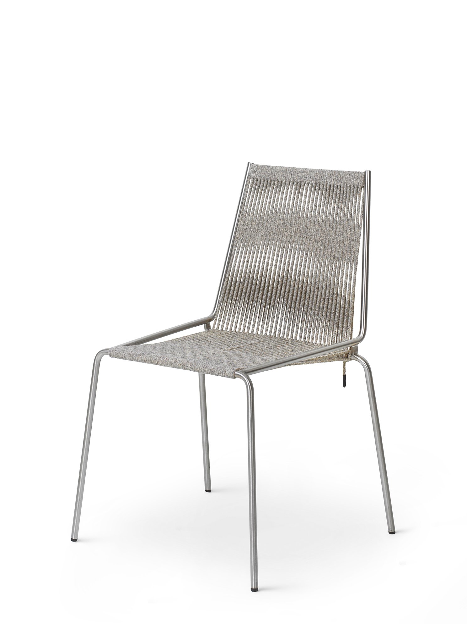 Noel Chair I Steel Base / Fair Grey Wool Flag Halyard D301