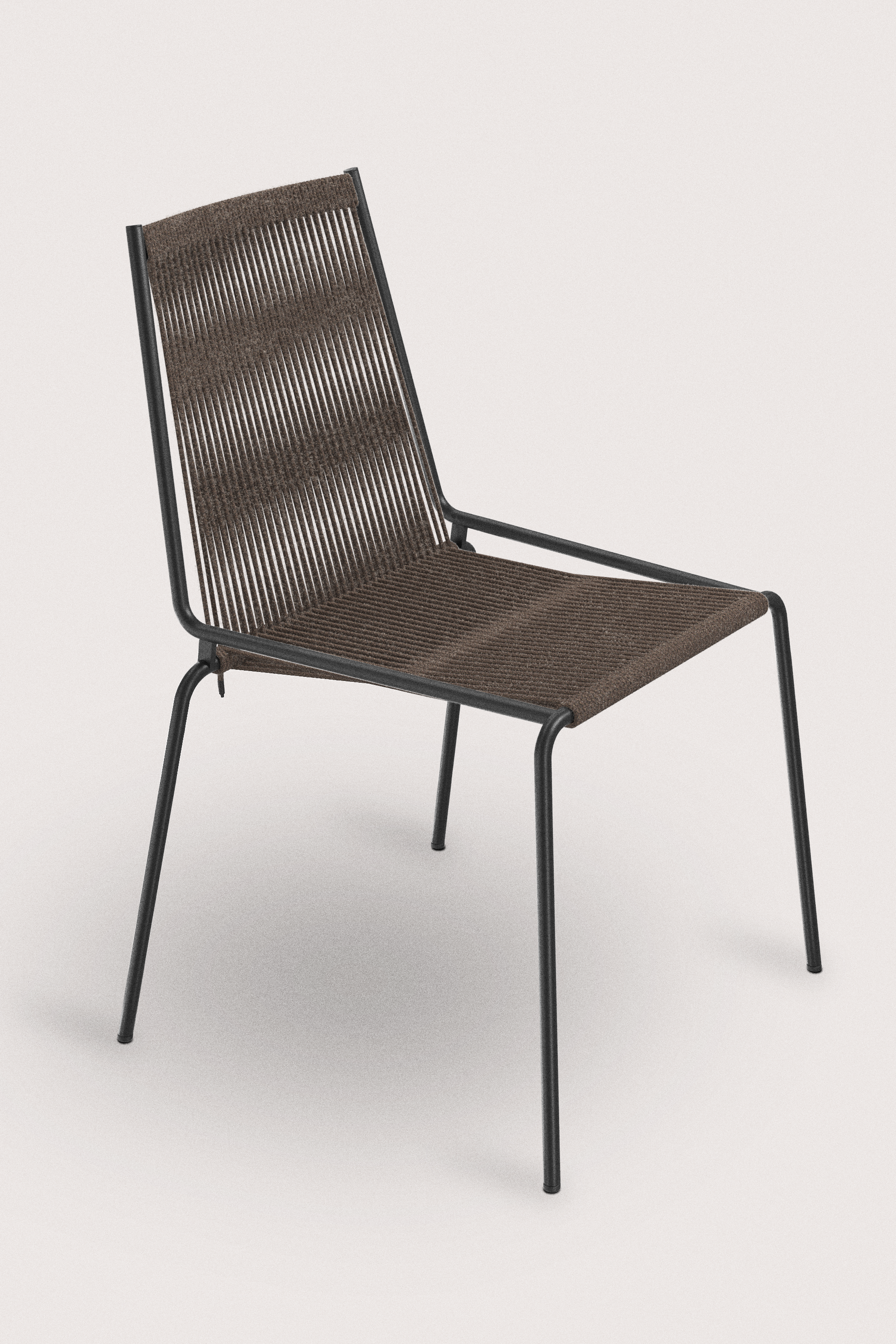 D3022_Noel Chair_Black base_wool brown_Thorup Cph.png